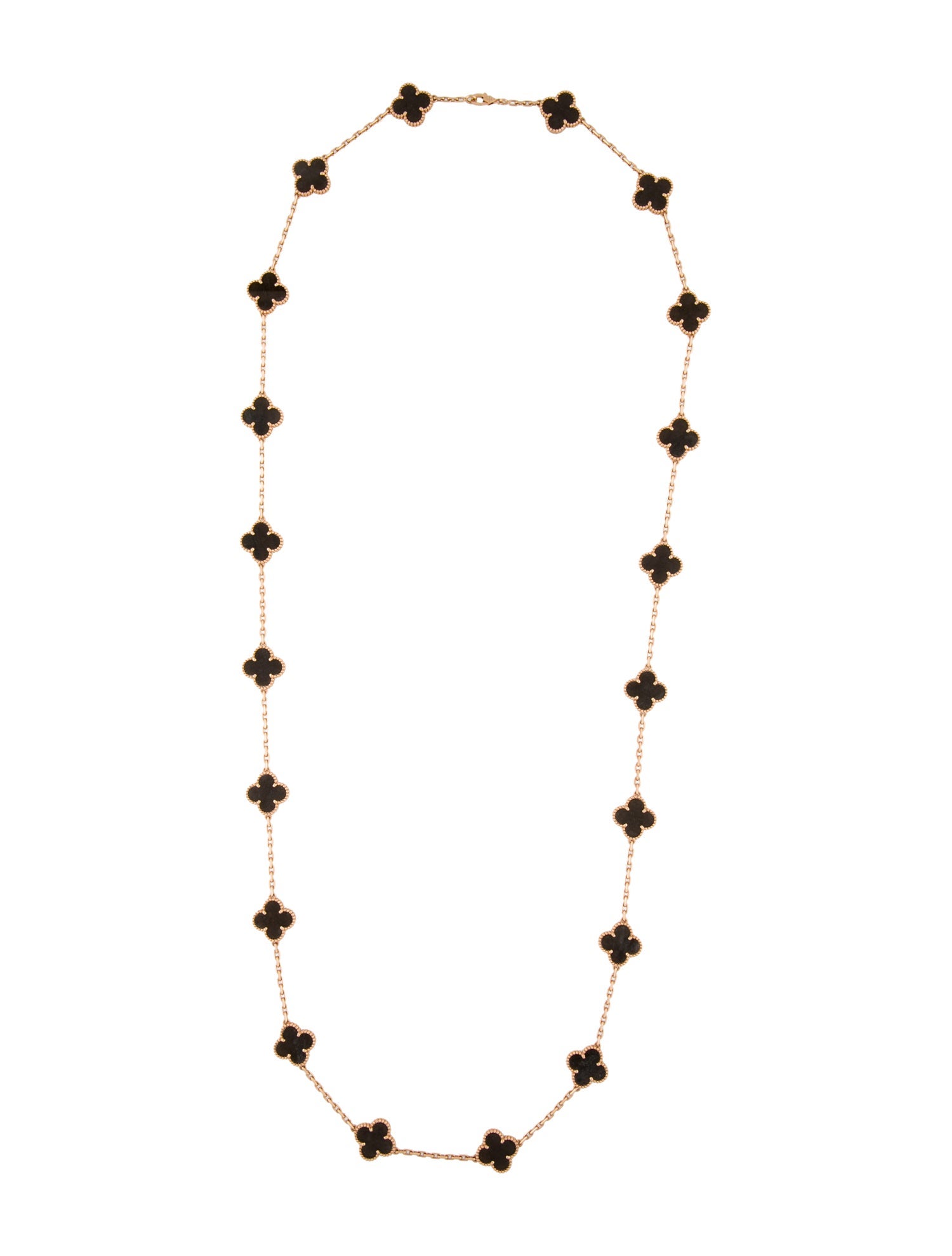 Van Cleef & Arpels 2023 Limited Edition Vintage Alhambra Long Necklace, 20 Motifs