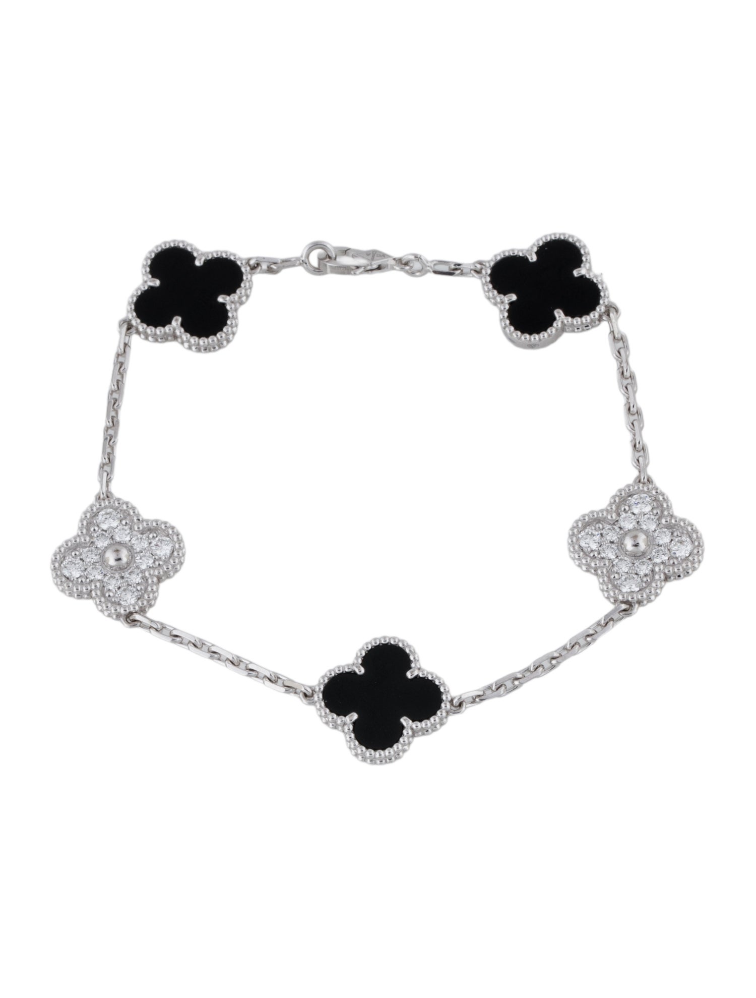 Van Cleef & Arpels Vintage Alhambra Bracelet, 5 Motifs