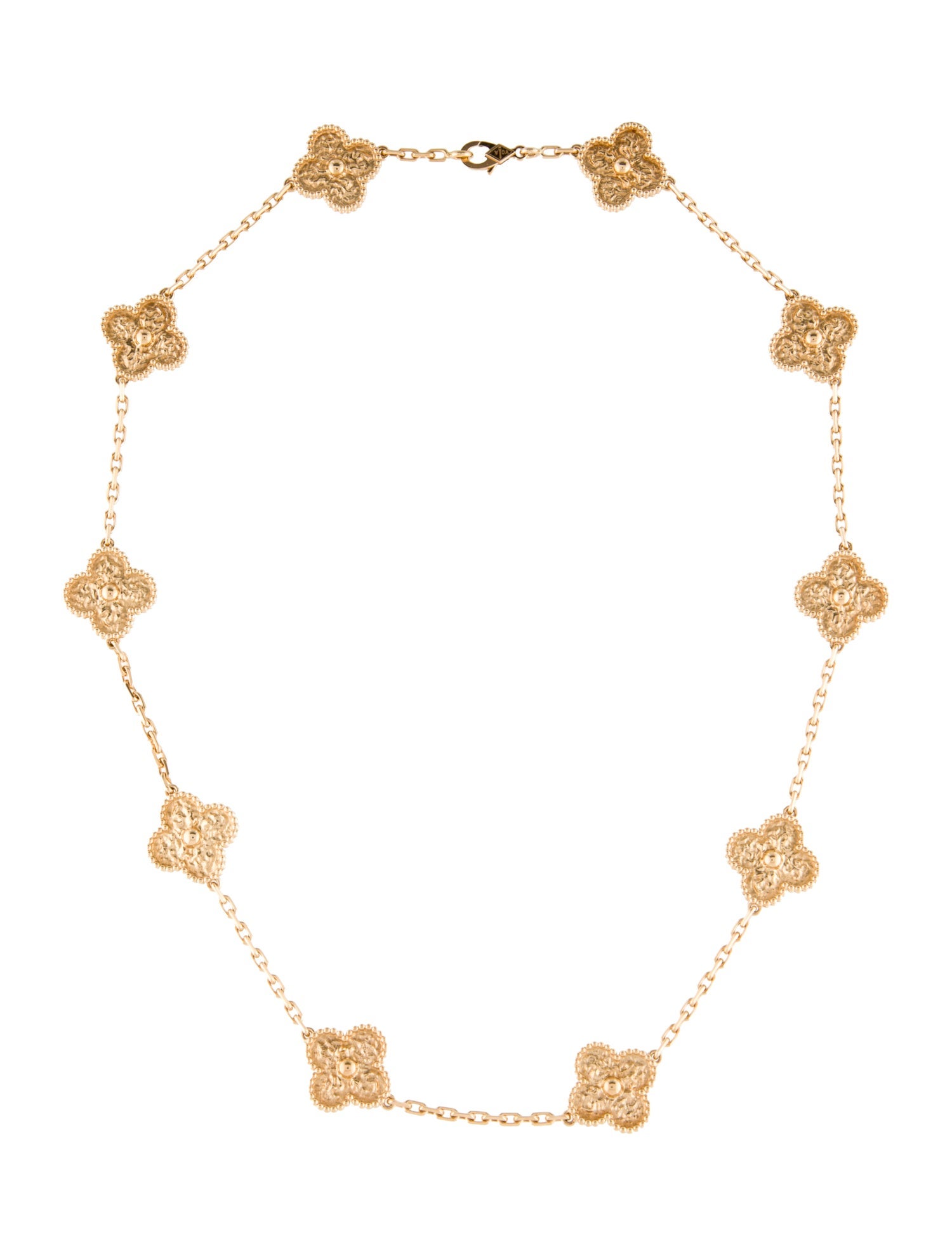 Van Cleef & Arpels Vintage Alhambra Necklace, 10 Motifs