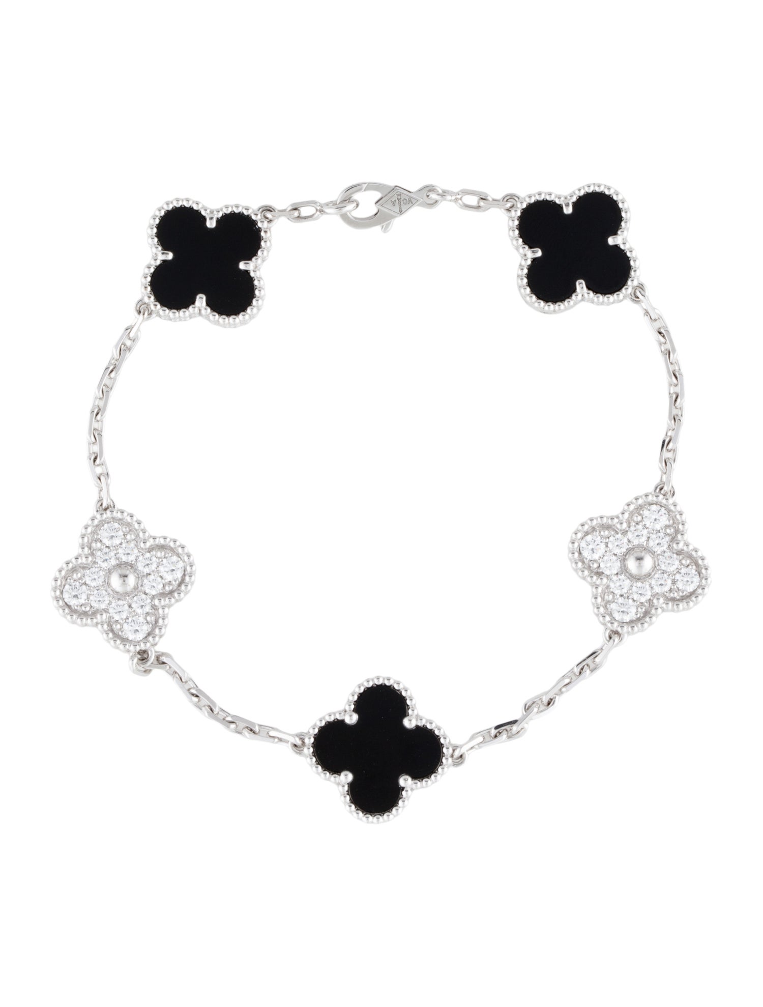 Van Cleef & Arpels Vintage Alhambra Bracelet, 5 Motif