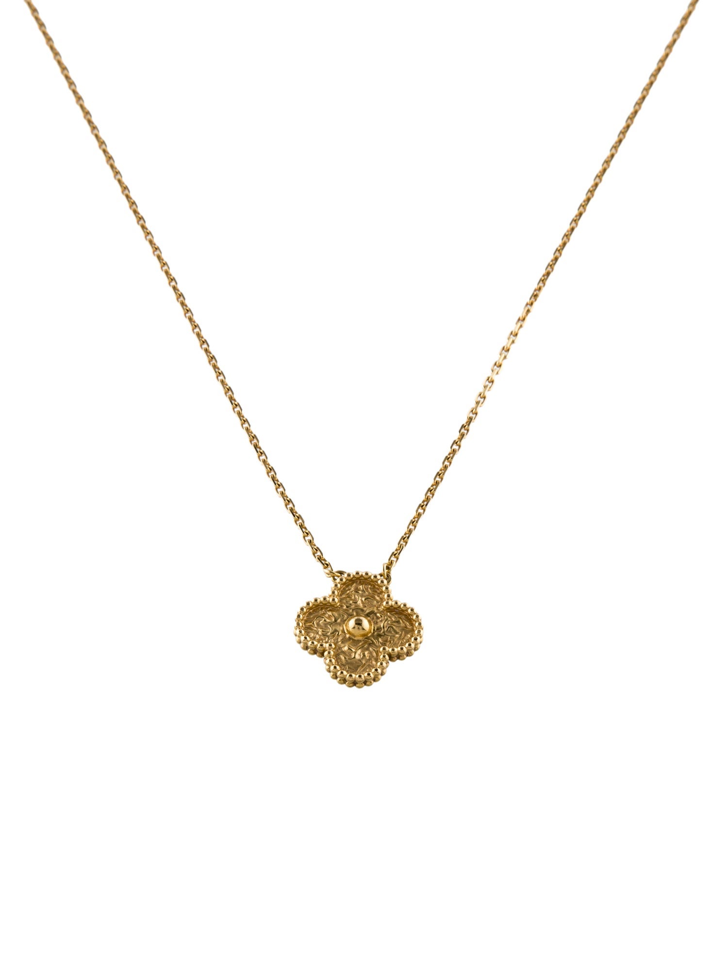 Van Cleef & Arpels Vintage Alhambra Pendant Necklace