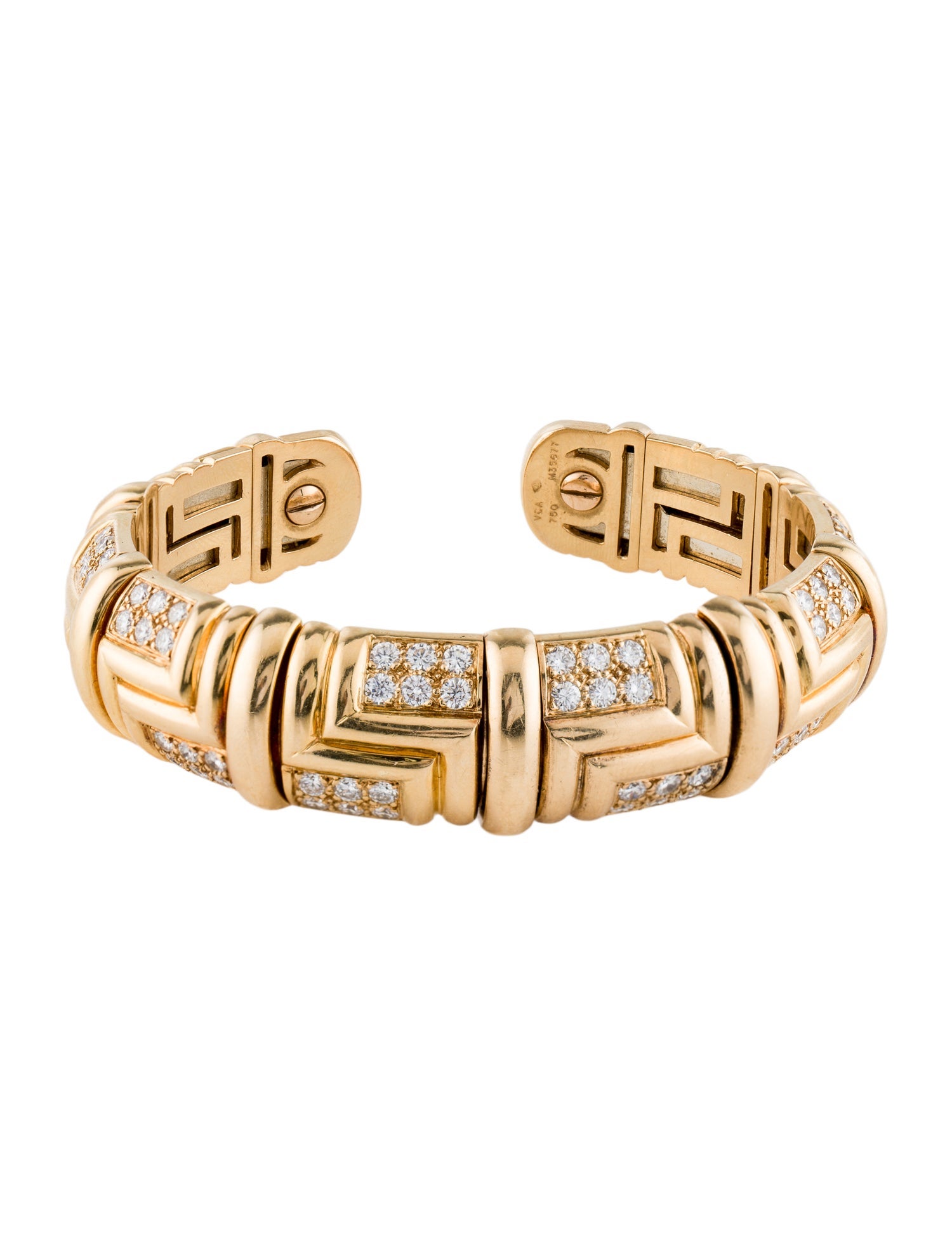 Van Cleef & Arpels Vintage Diamond Cuff Bracelet