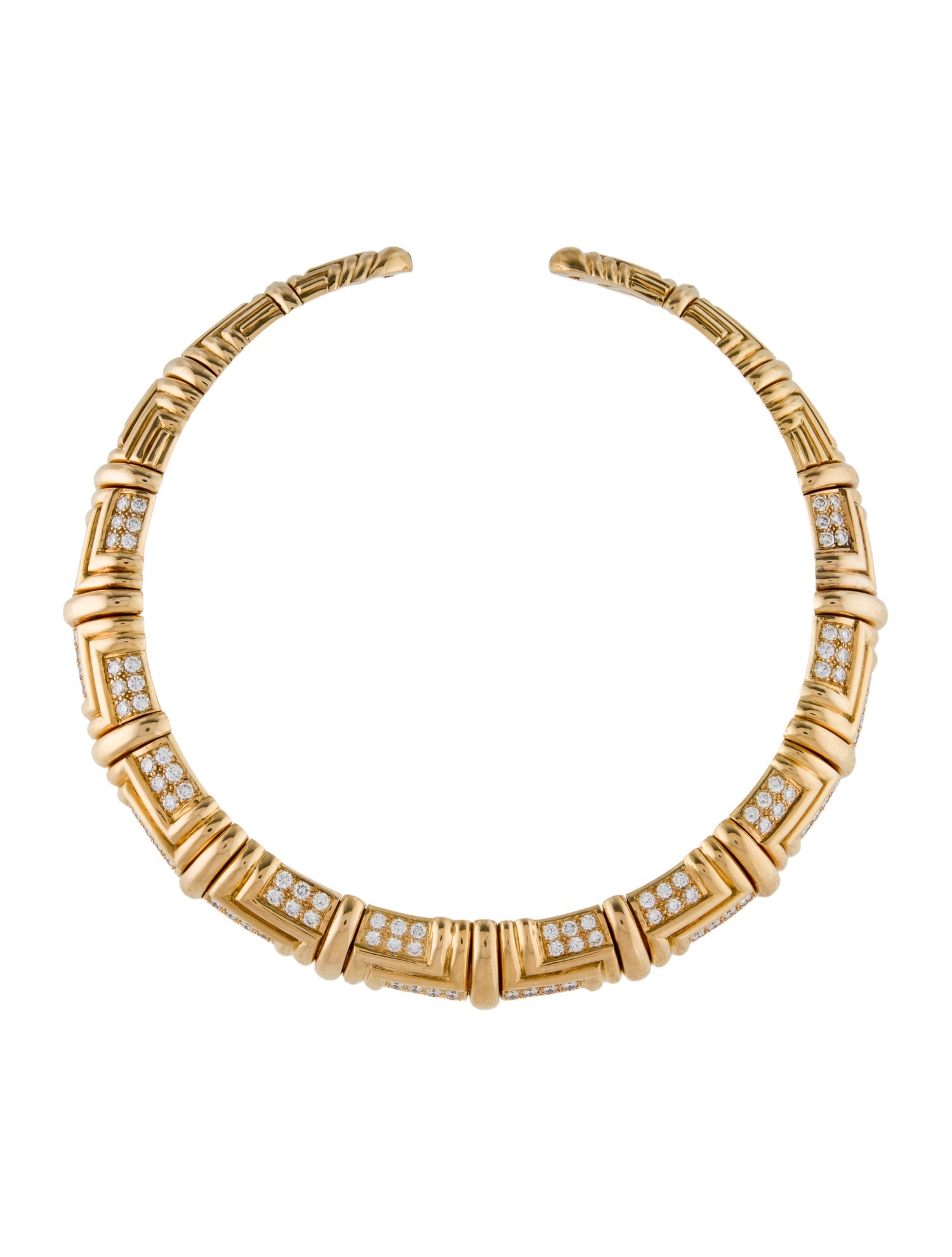 Van Cleef & Arpels Vintage 9.38ctw Diamond Collar Necklace