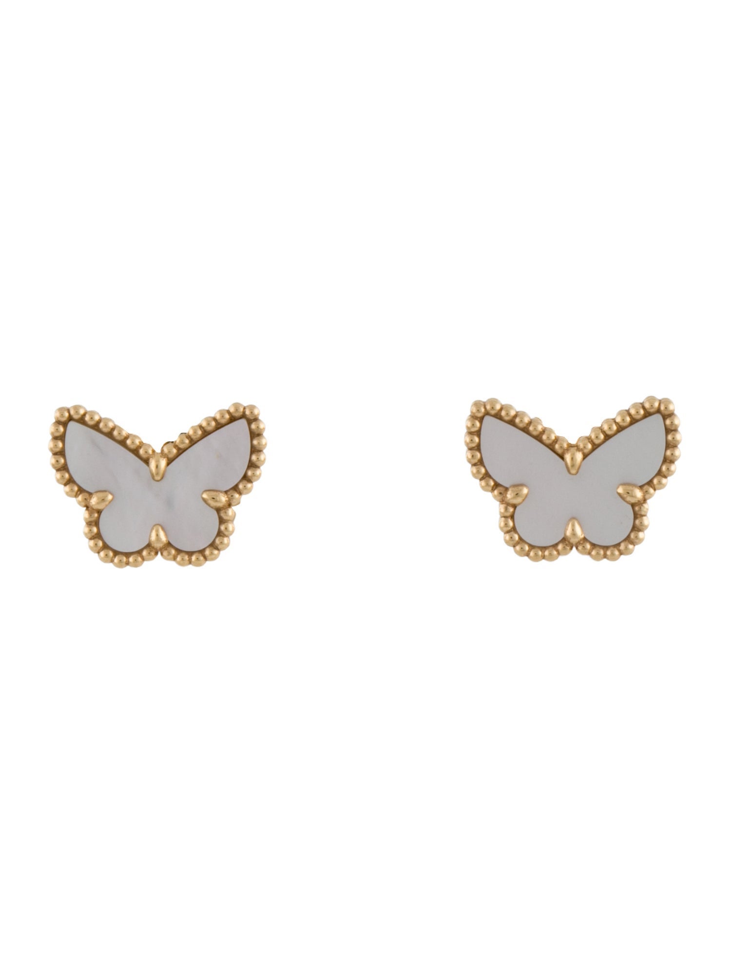 Van Cleef & Arpels Mother of Pearl Sweet Butterflies Earstuds