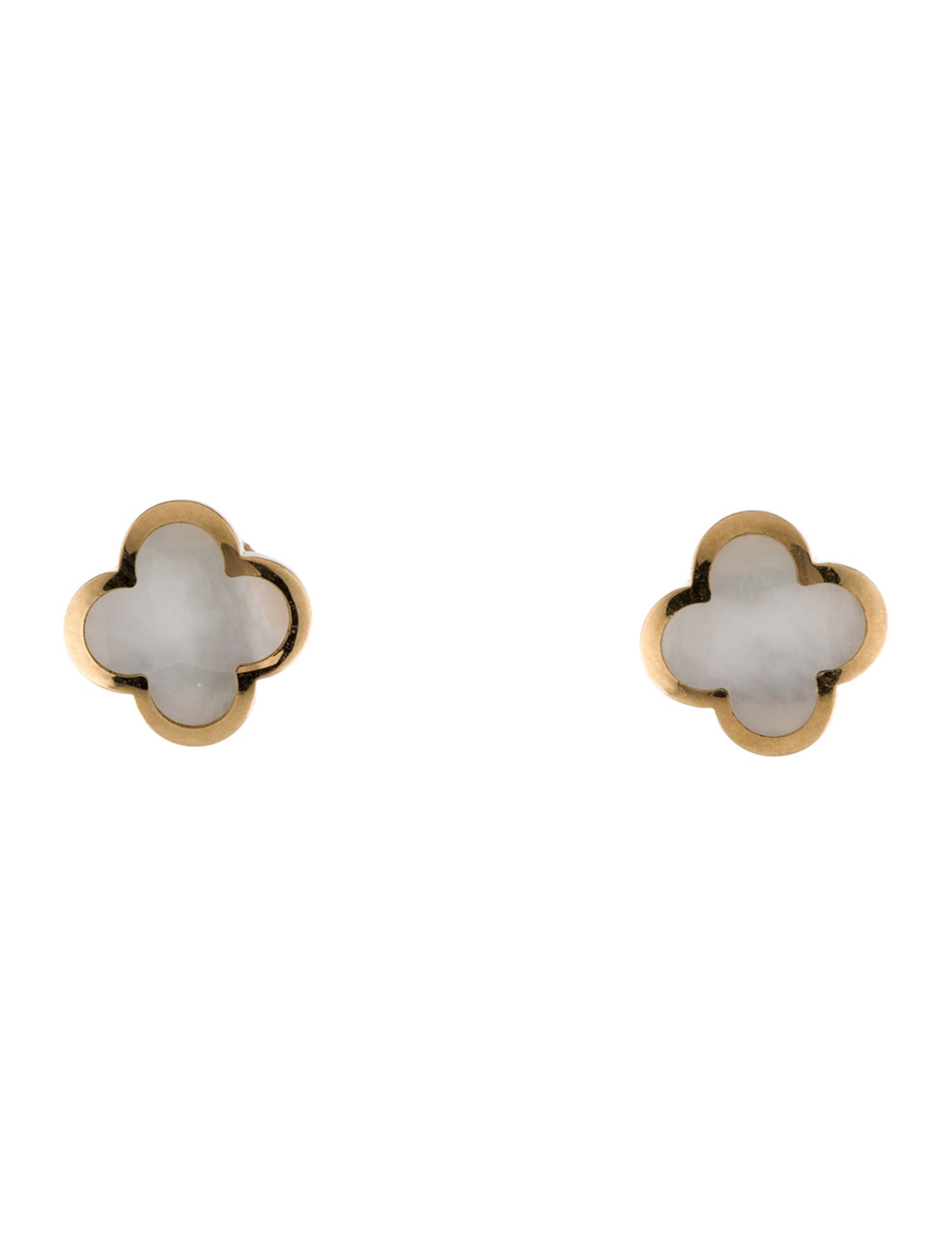 Van Cleef & Arpels Mother of Pearl Pure Alhambra Studs