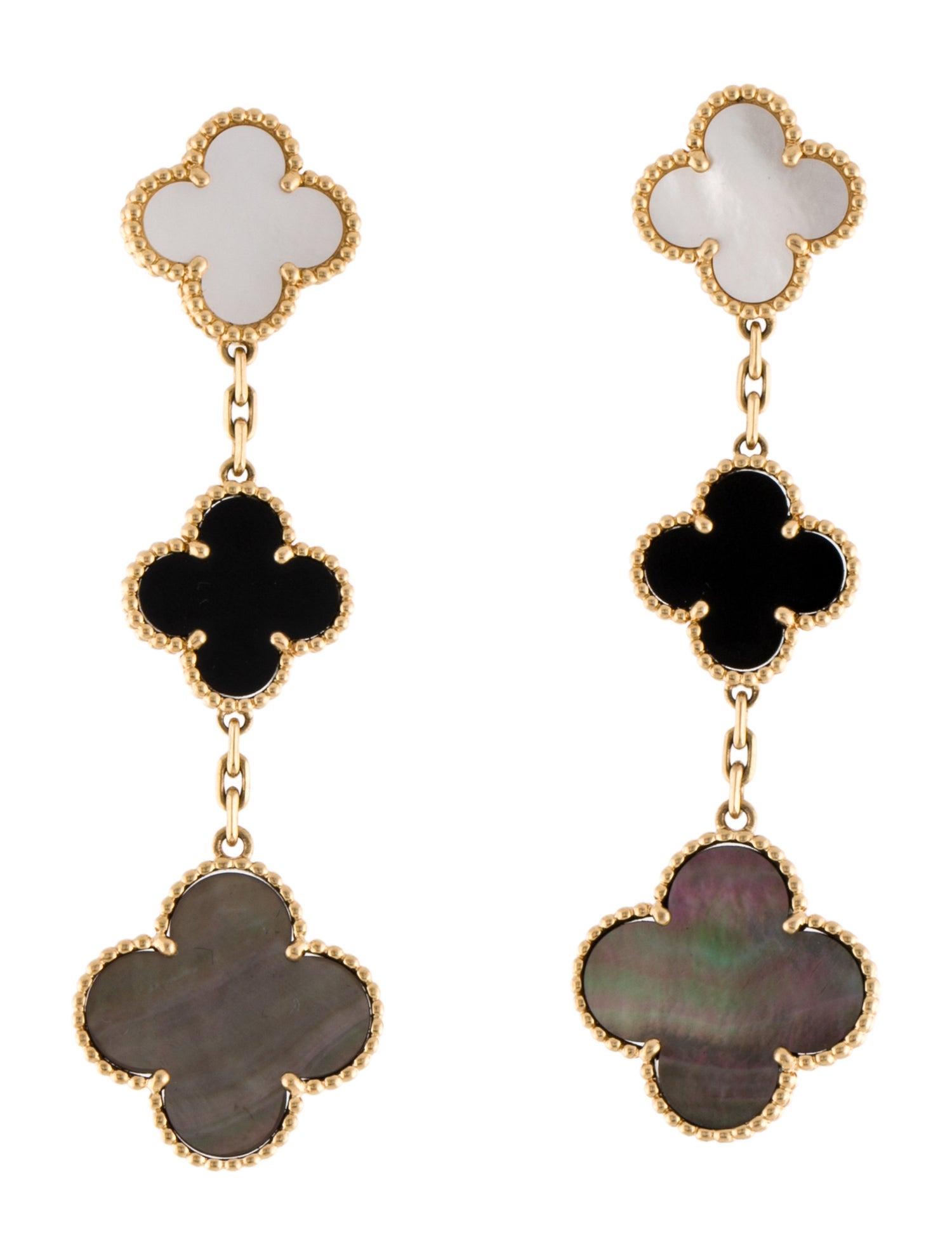 Van Cleef & Arpels Magic Alhambra Earrings, 3 Motifs