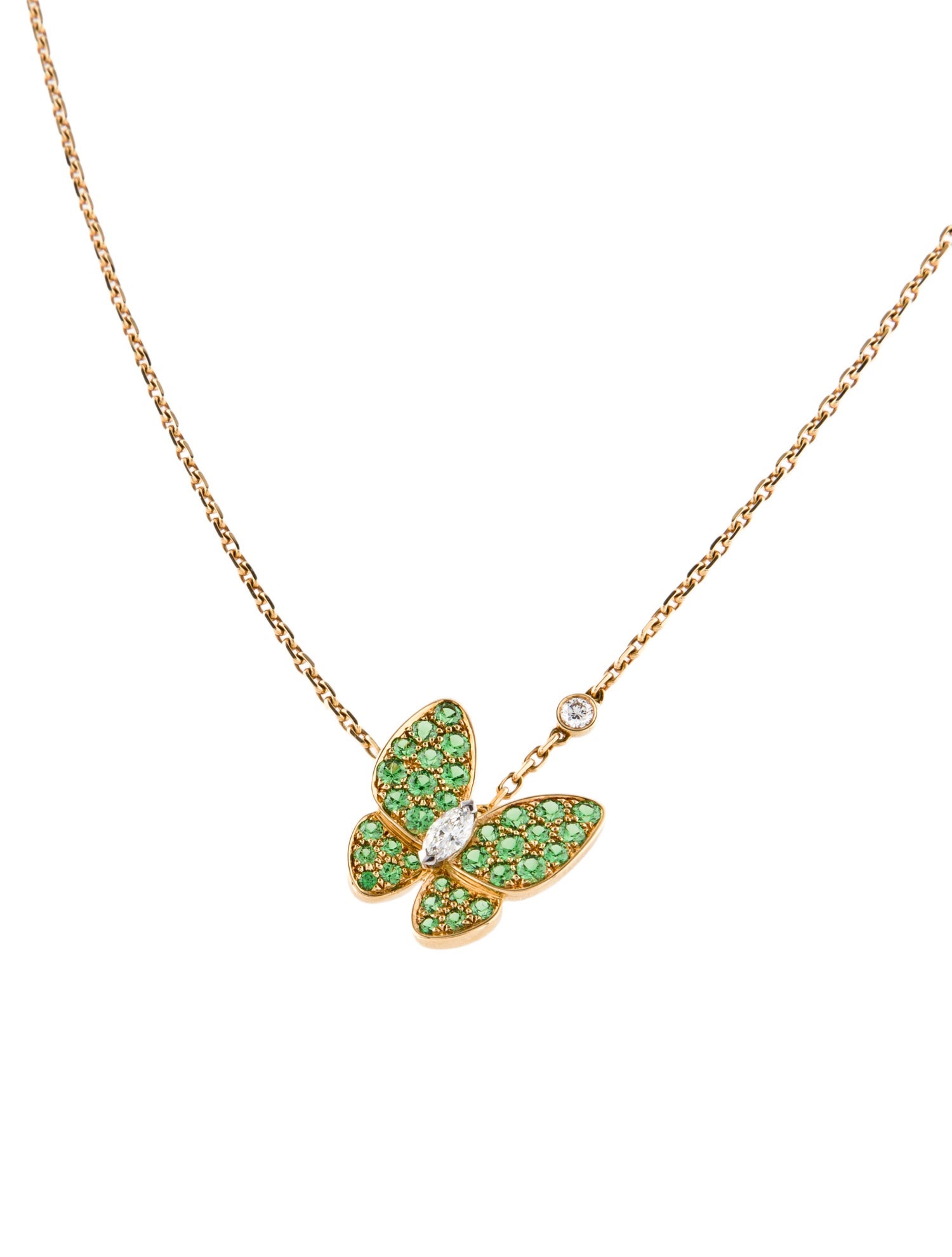 Van Cleef & Arpels Two Butterfly Pendant