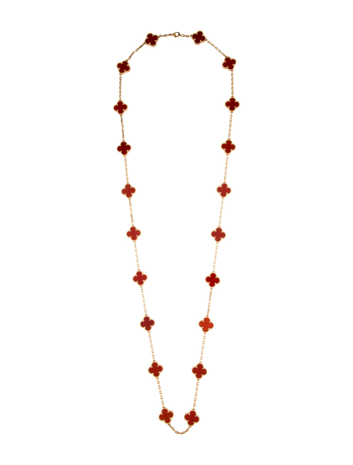 Van Cleef & Arpels Vintage Alhambra Necklace, 20 Motif