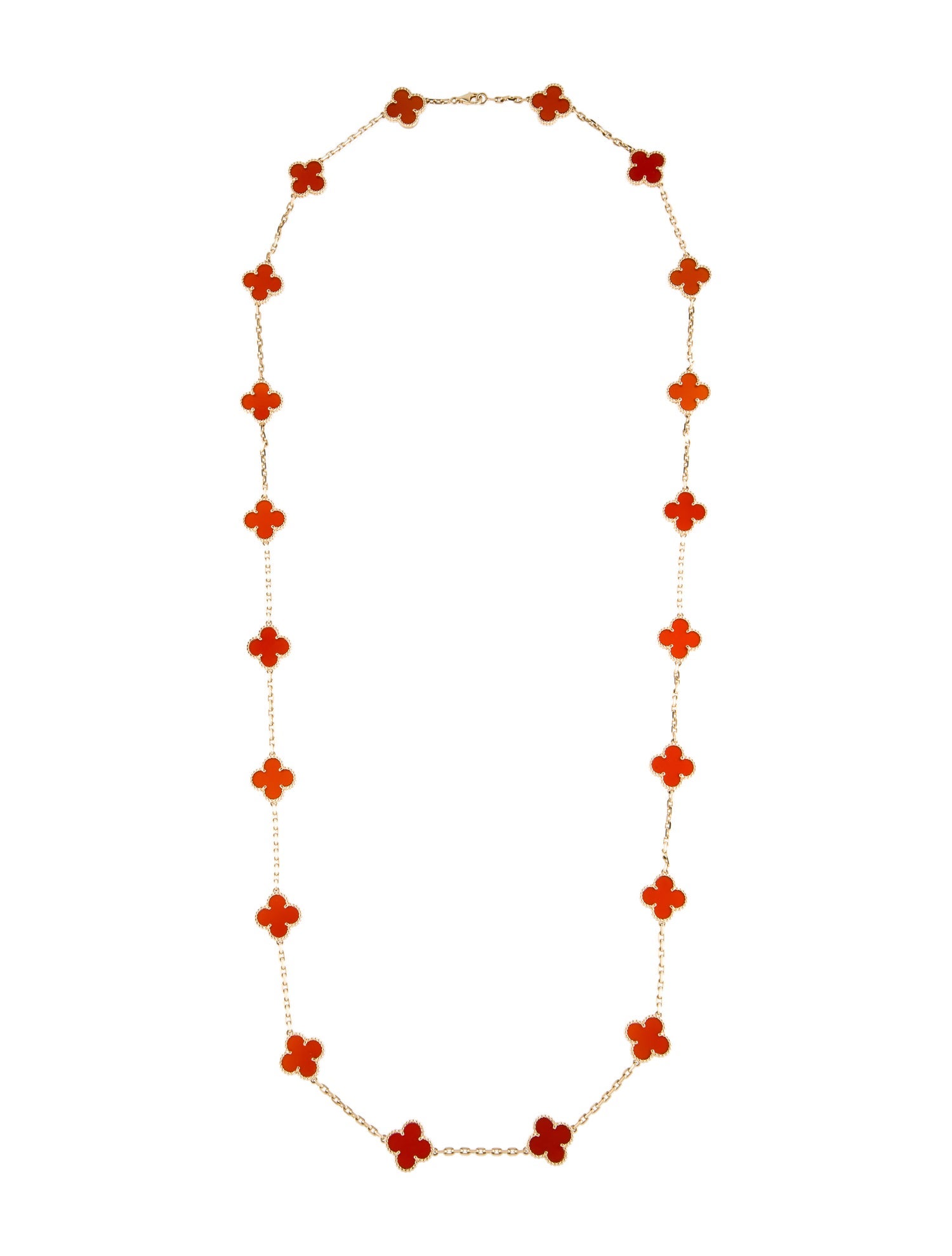 Van Cleef & Arpels Vintage Alhambra Long Necklace, 20 Motifs