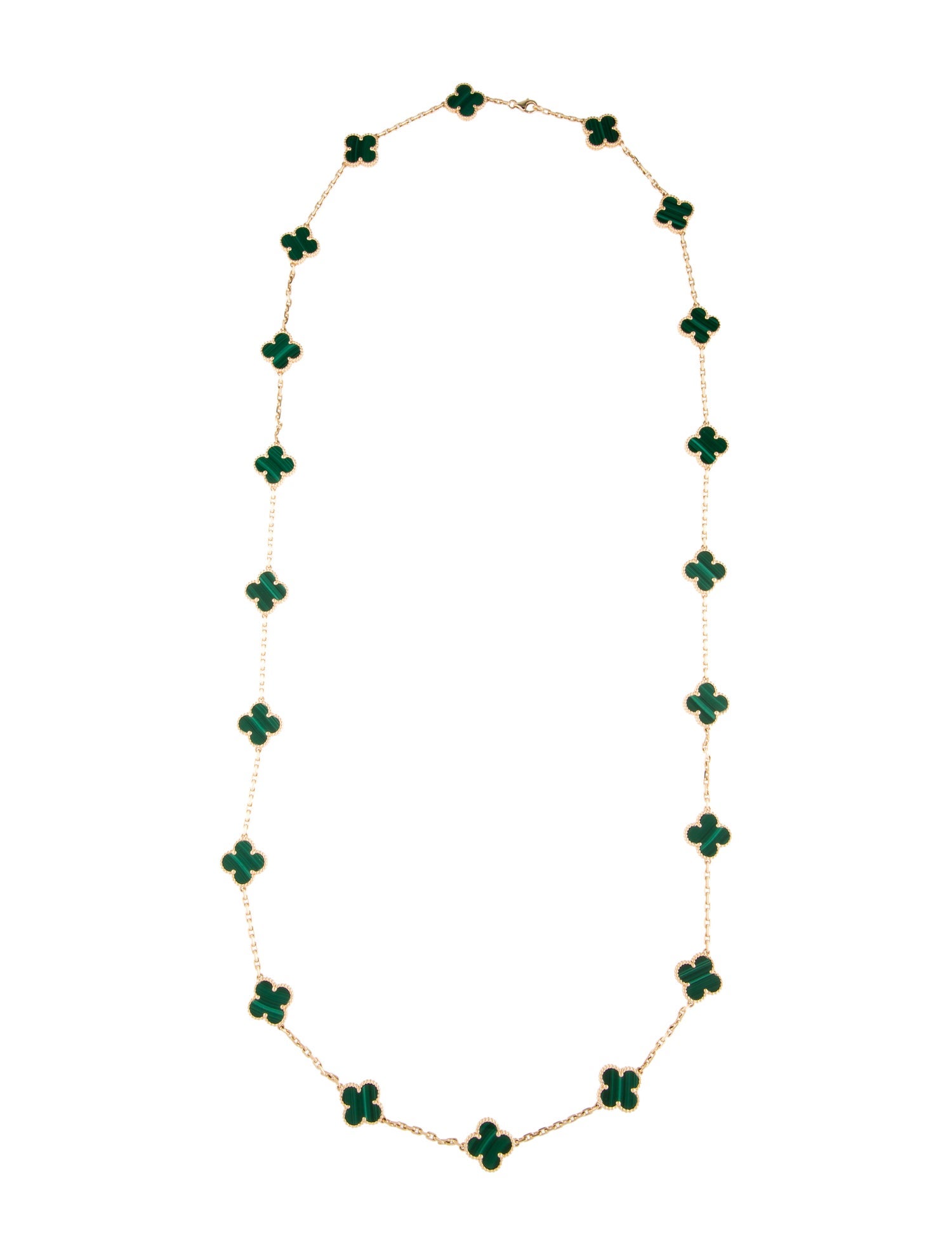 Van Cleef & Arpels Vintage Alhambra Long Necklace, 20 Motifs