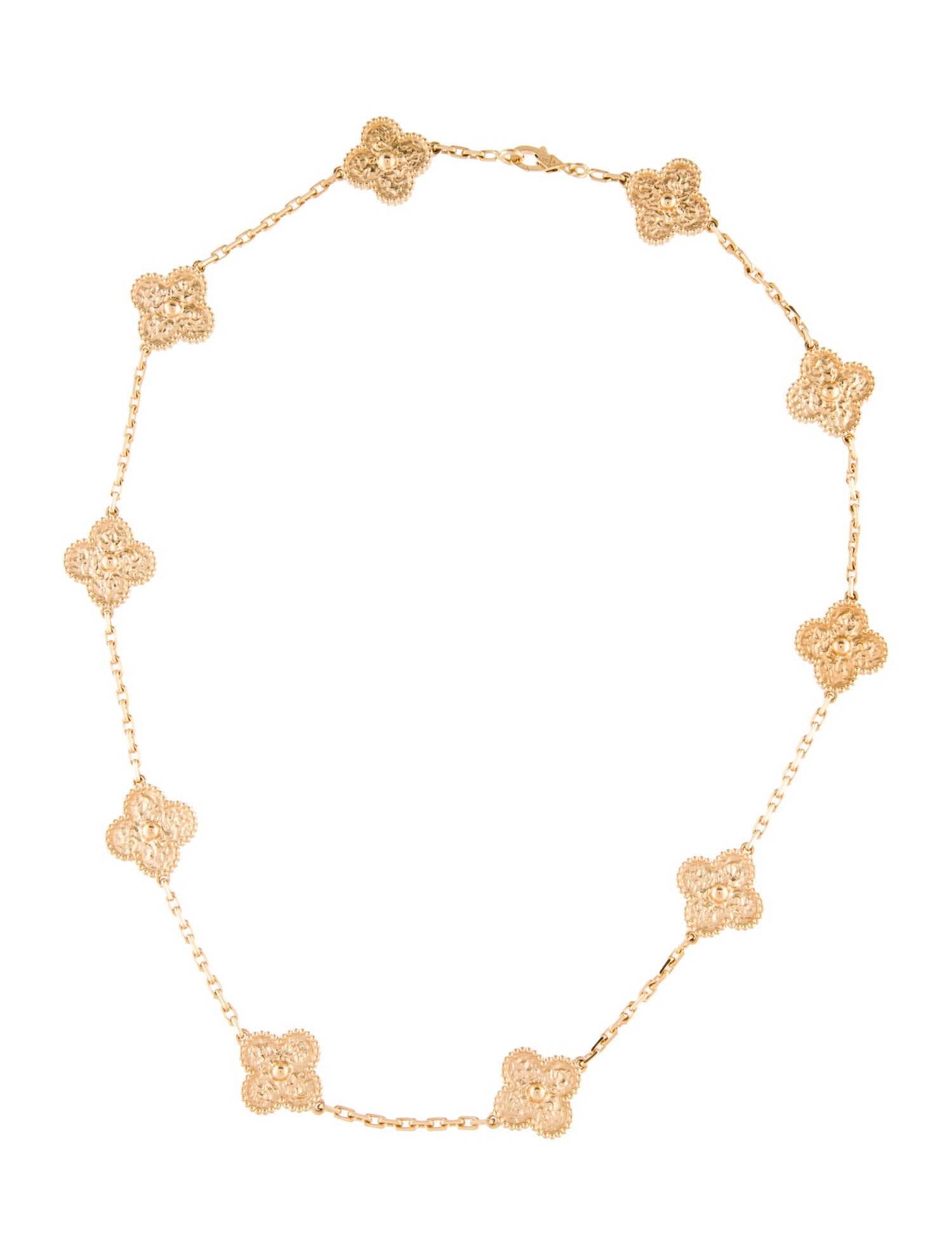 Van Cleef & Arpels Vintage Alhambra Necklace, 10 Motifs
