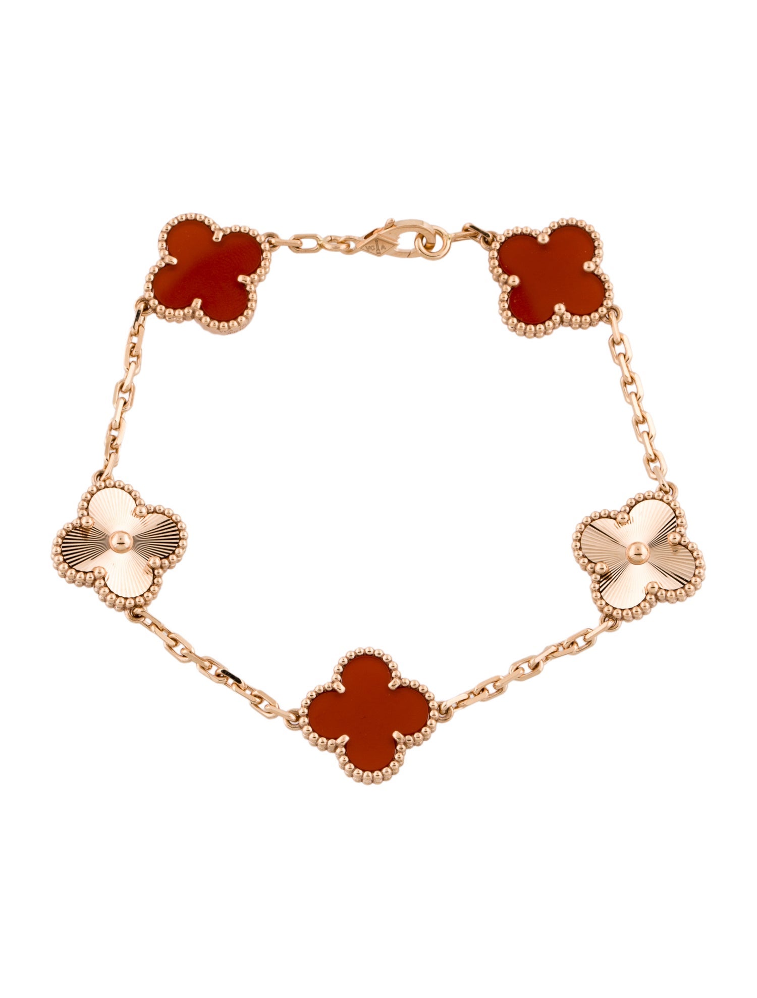 Van Cleef & Arpels Vintage Alhambra Bracelet, 5 Motifs