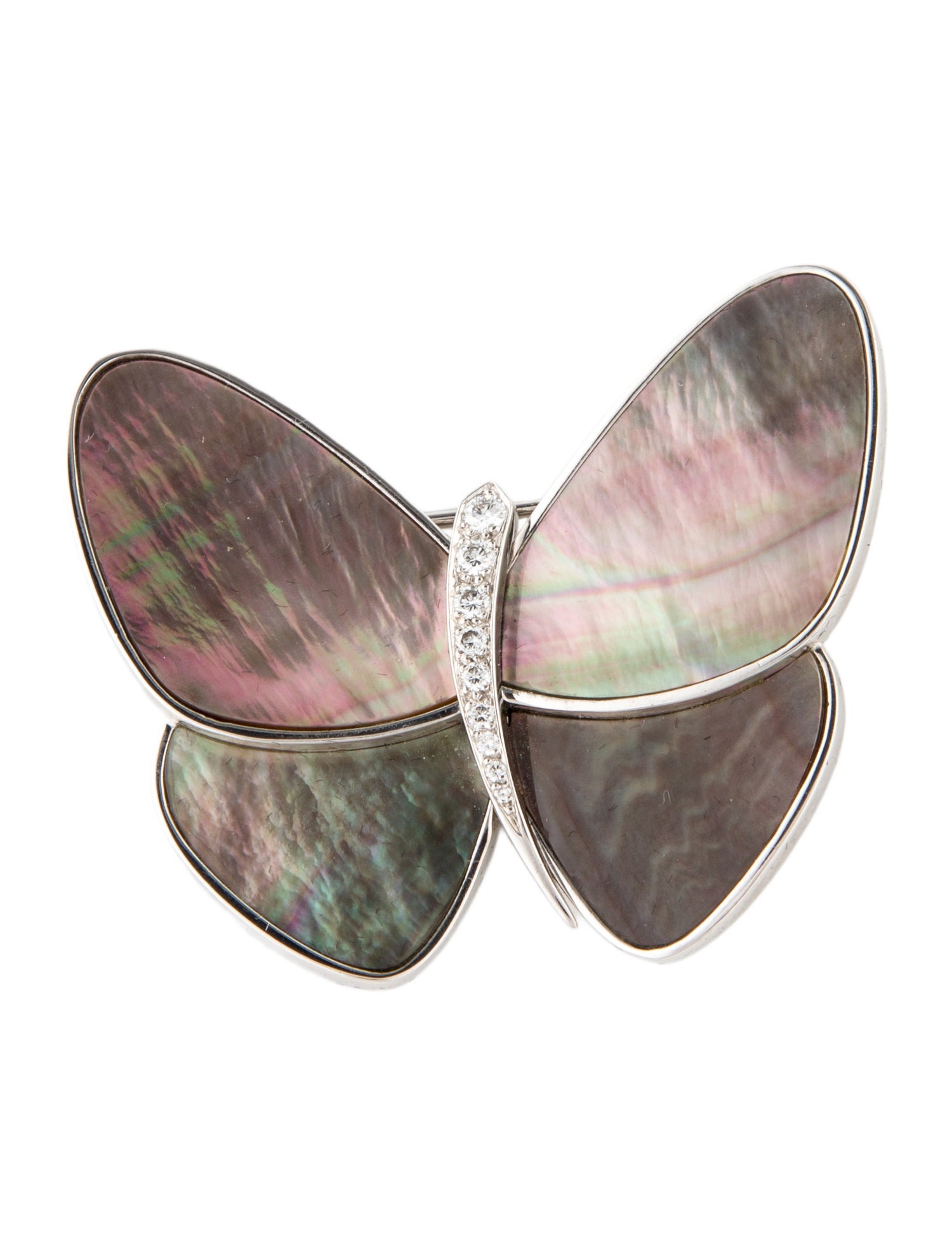 Van Cleef & Arpels Mother Of Pearl Butterfly Clip