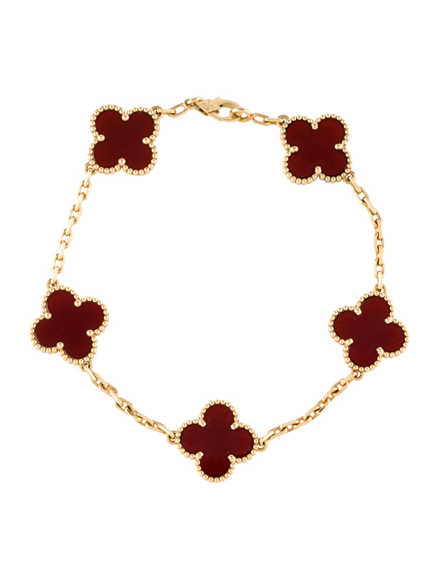 Van Cleef & Arpels Vintage Alhambra Bracelet, 5 Motifs