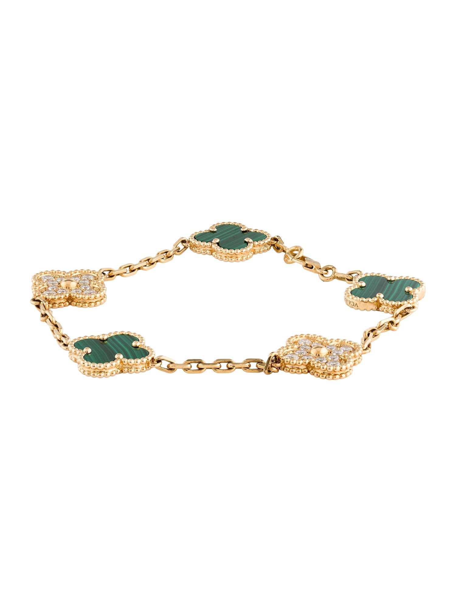 Van Cleef & Arpels Vintage Alhambra Bracelet, 5 Motifs