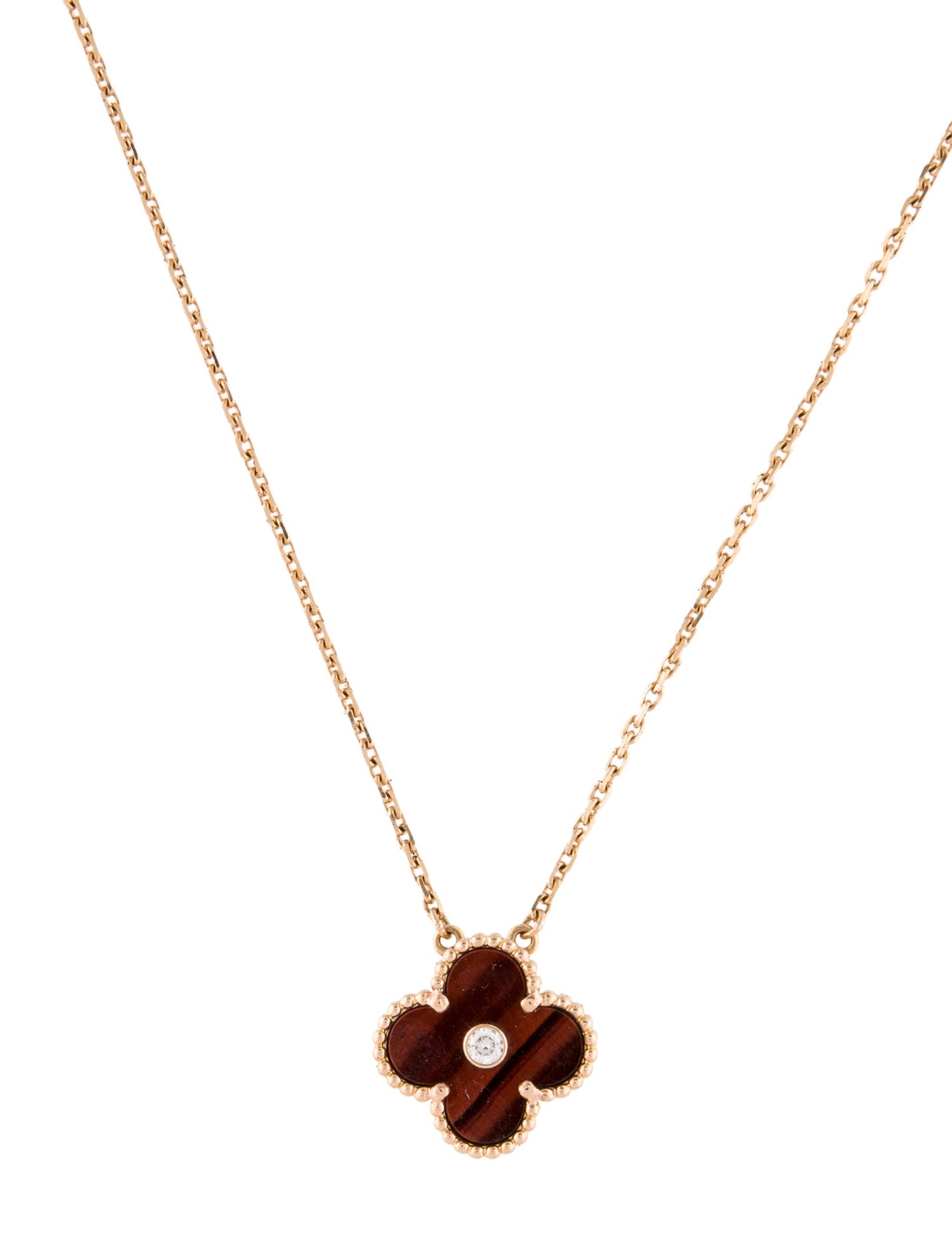 Van Cleef & Arpels 2017 Holiday Limited Edition Vintage Bull's Eye Alhambra Necklace