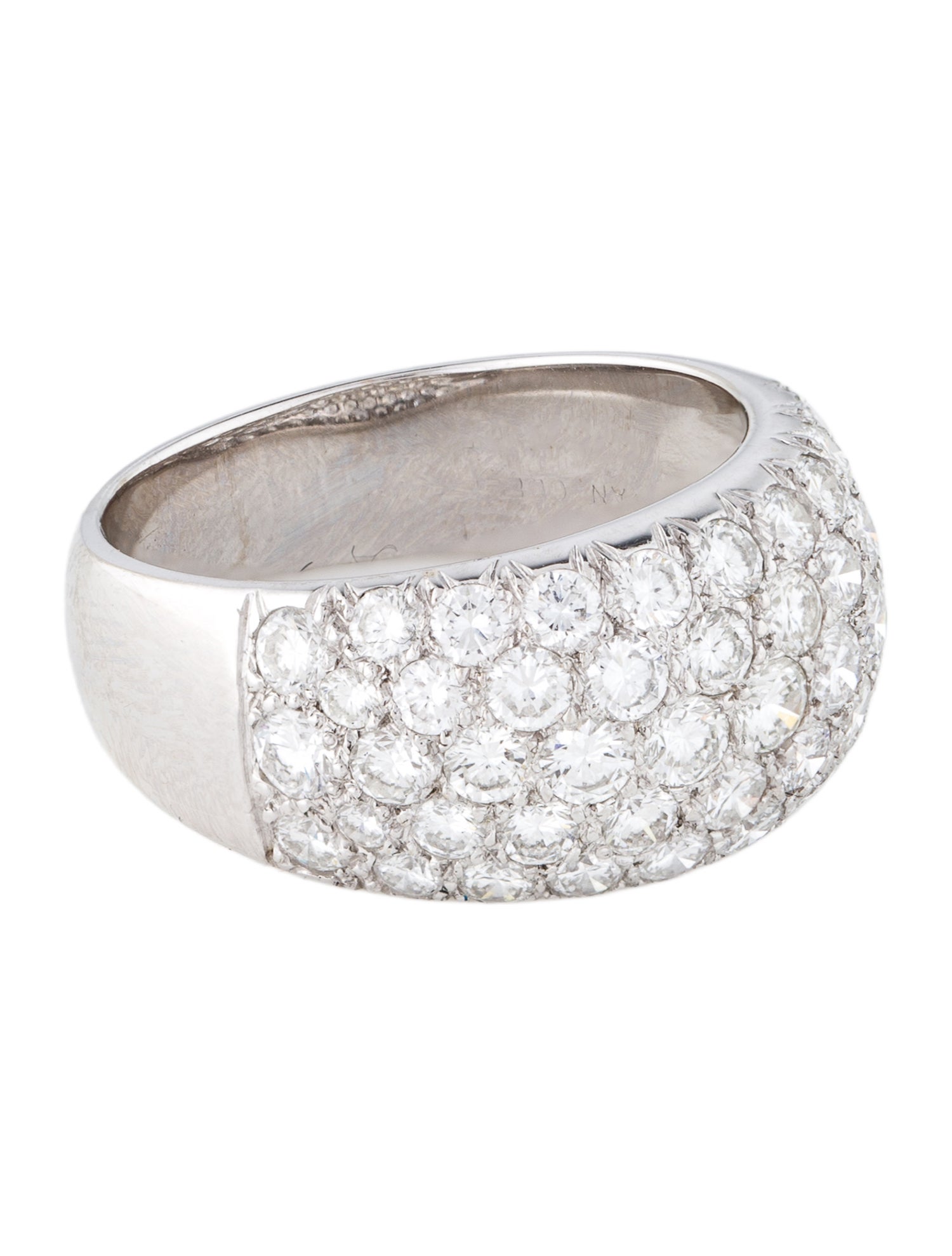 Van Cleef & Arpels Vintage Diamond Domed Band
