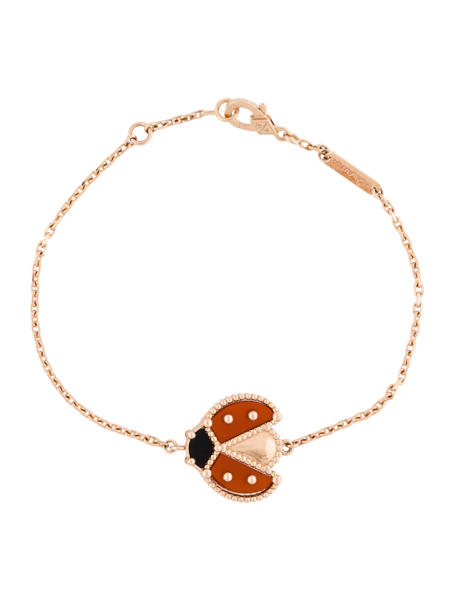 Van Cleef & Arpels Lucky Spring Bracelet, Open Wings Ladybug