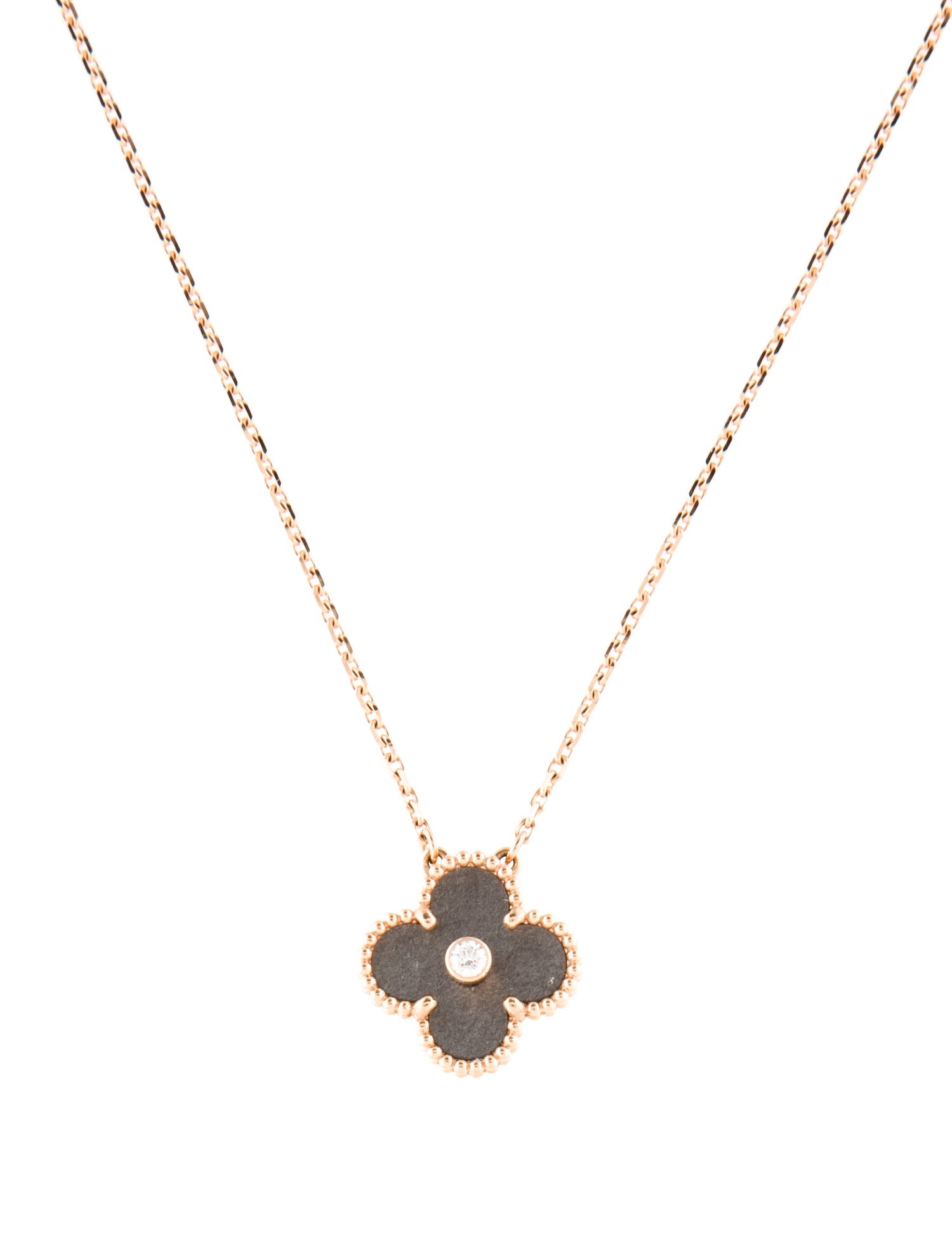 Van Cleef & Arpels 2023 Holiday Limited Edition Vintage Alhambra Pendant Necklace