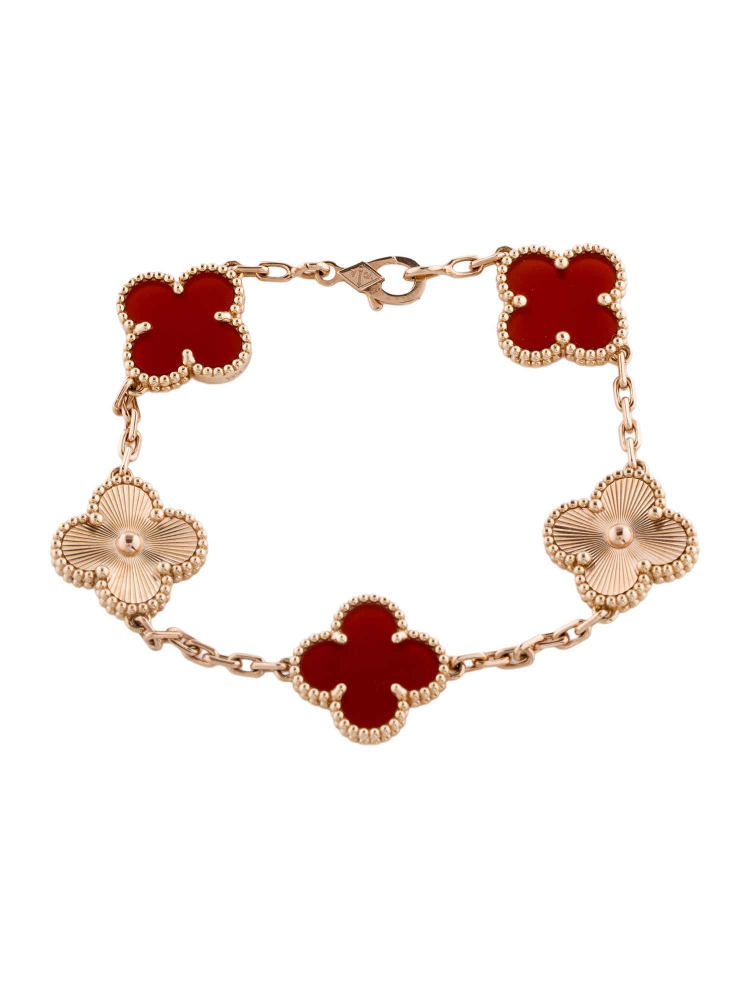 Van Cleef & Arpels Vintage Alhambra Bracelet, 5 Motifs