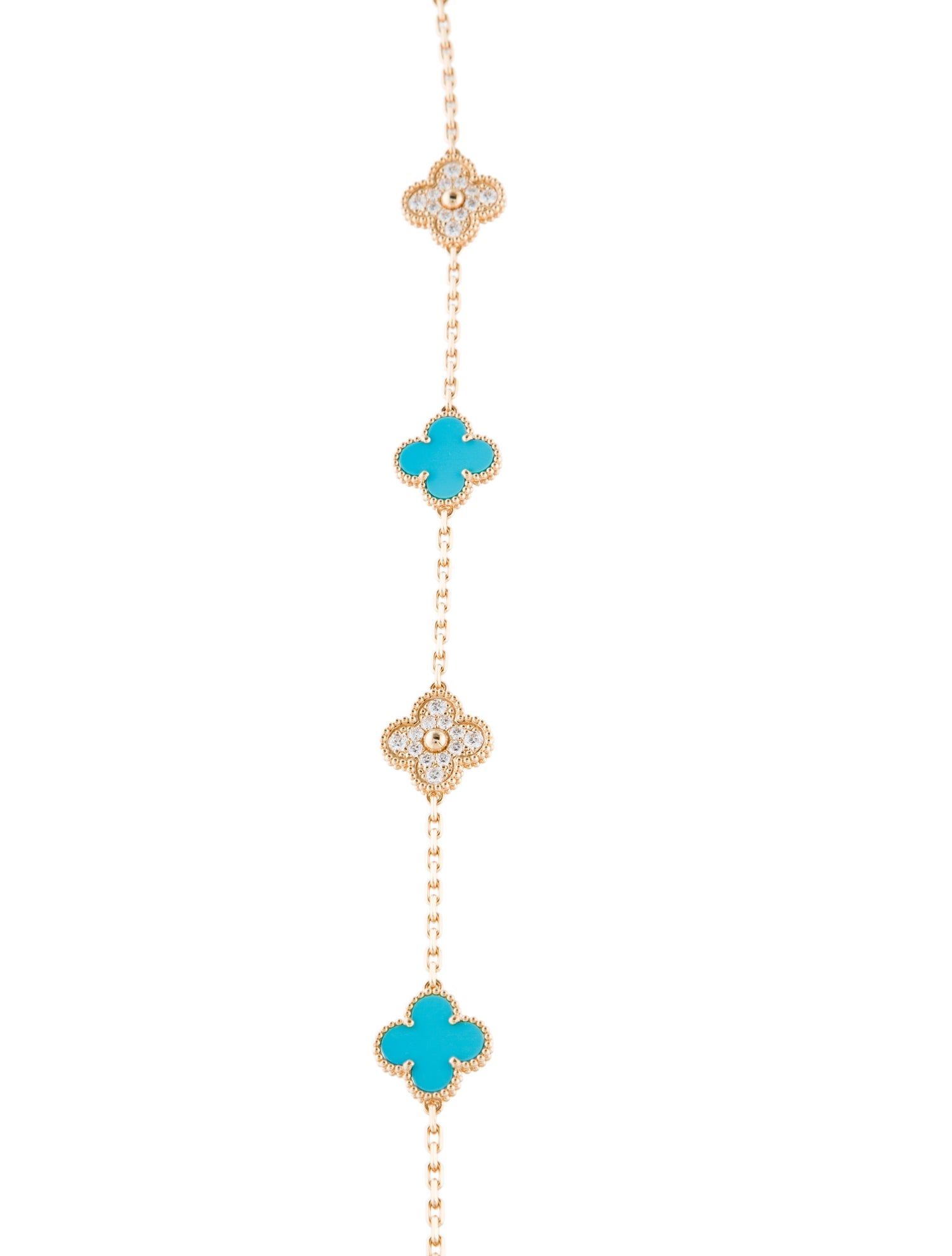 Van Cleef & Arpels 2024 Limited Edition Vintage Alhambra Long Necklace, 20 Motifs