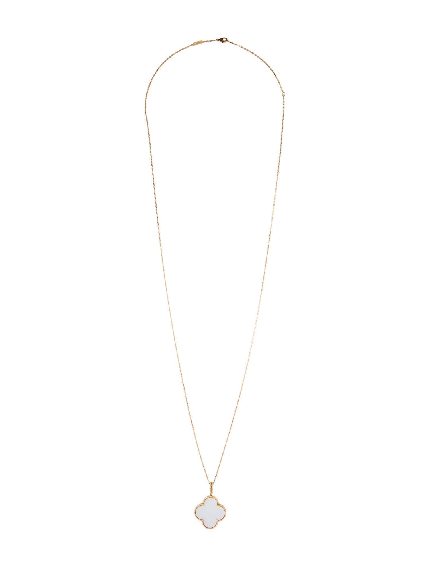 Van Cleef & Arpels Mother of Pearl Magic Alhambra Long Necklace, 1 Motif