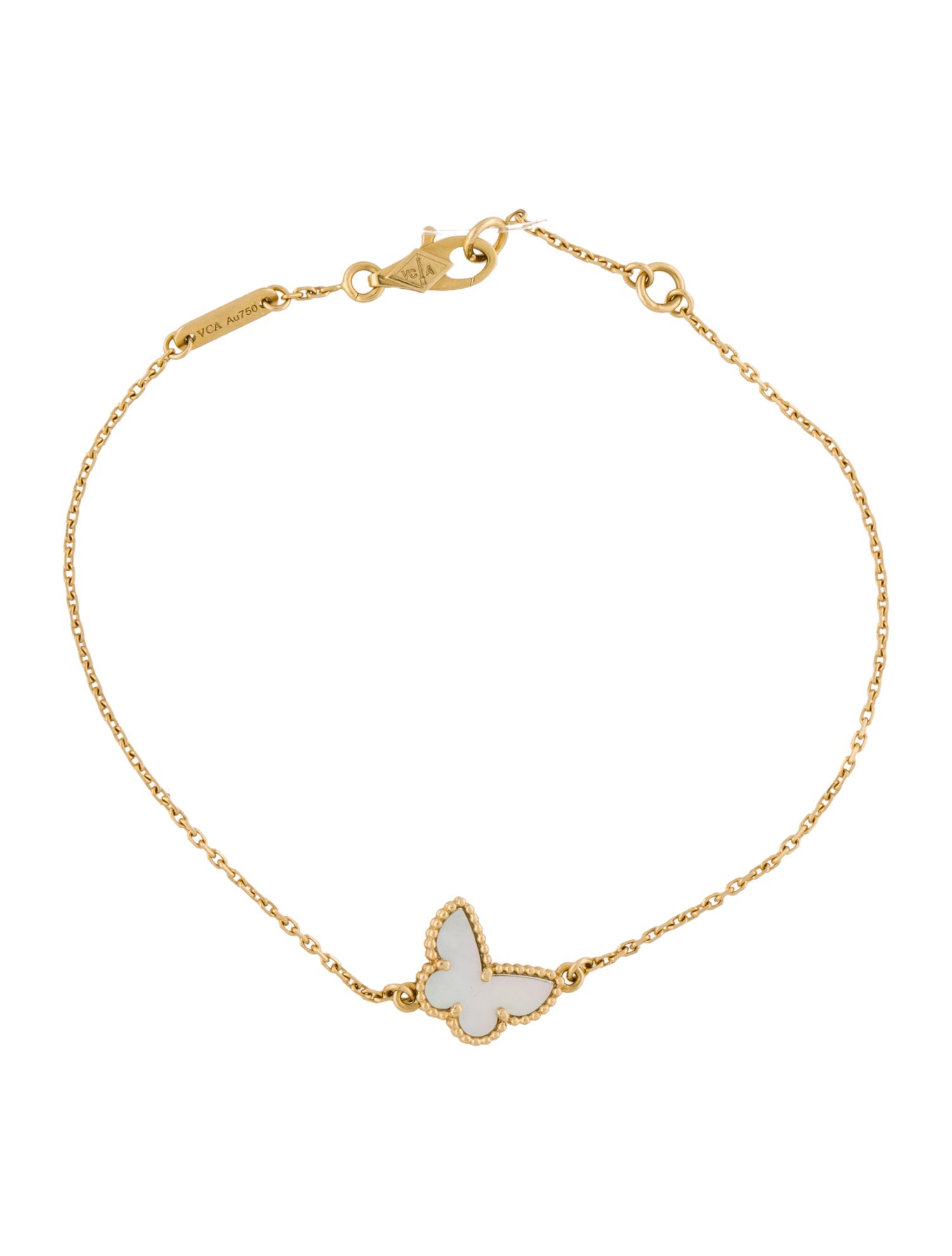 Van Cleef & Arpels Mother of Pearl Sweet Butterflies Bracelet