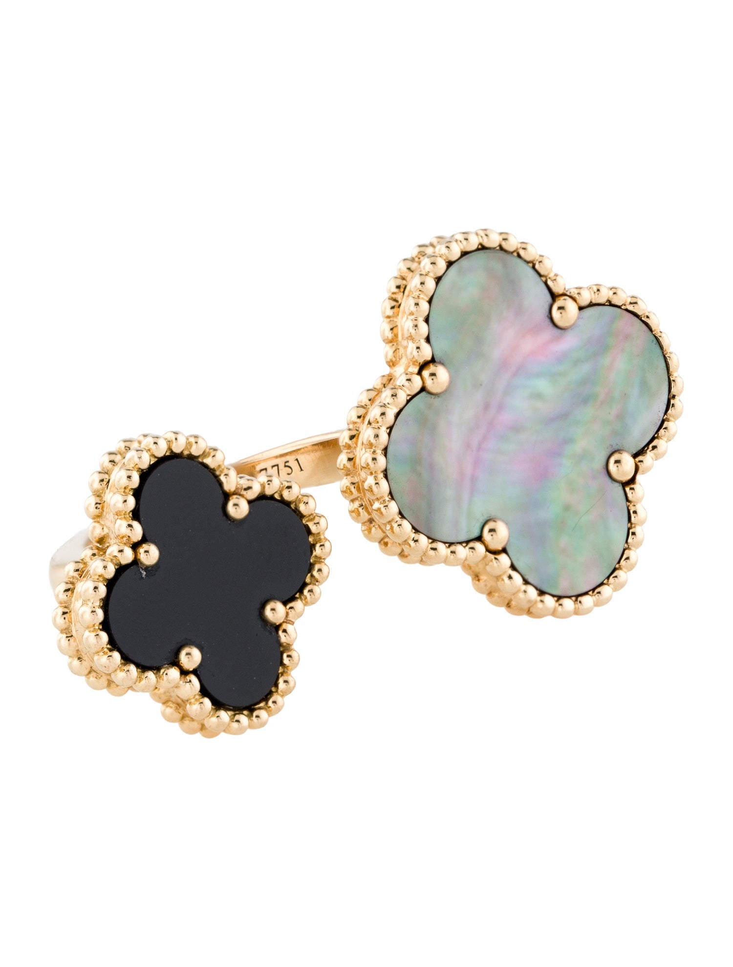 Van Cleef & Arpels Mother of Pearl Magic Alhambra Between The Finger Ring