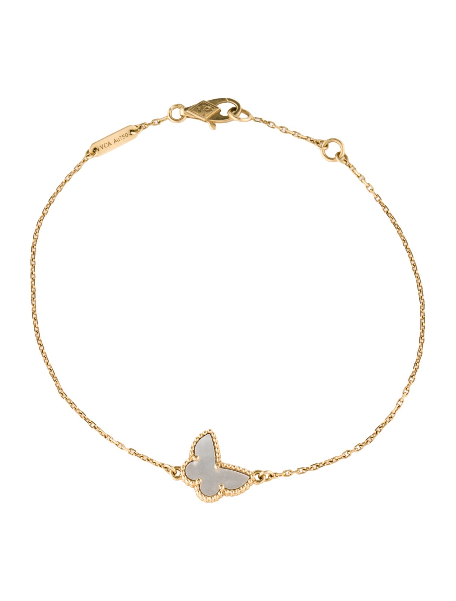 Van Cleef & Arpels Mother of Pearl Sweet Butterflies Bracelet