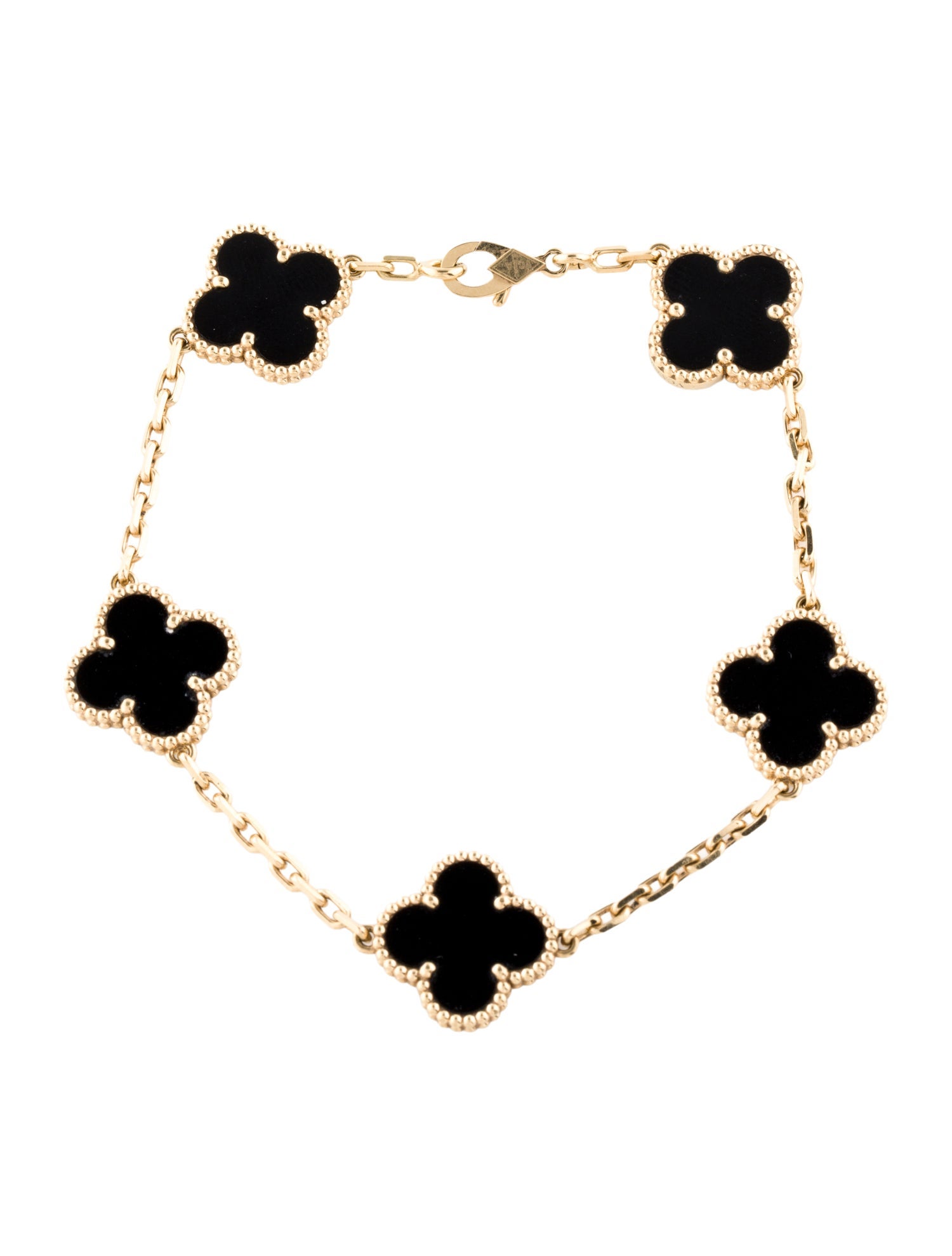 Van Cleef & Arpels Vintage Alhambra Bracelet, 5 Motifs