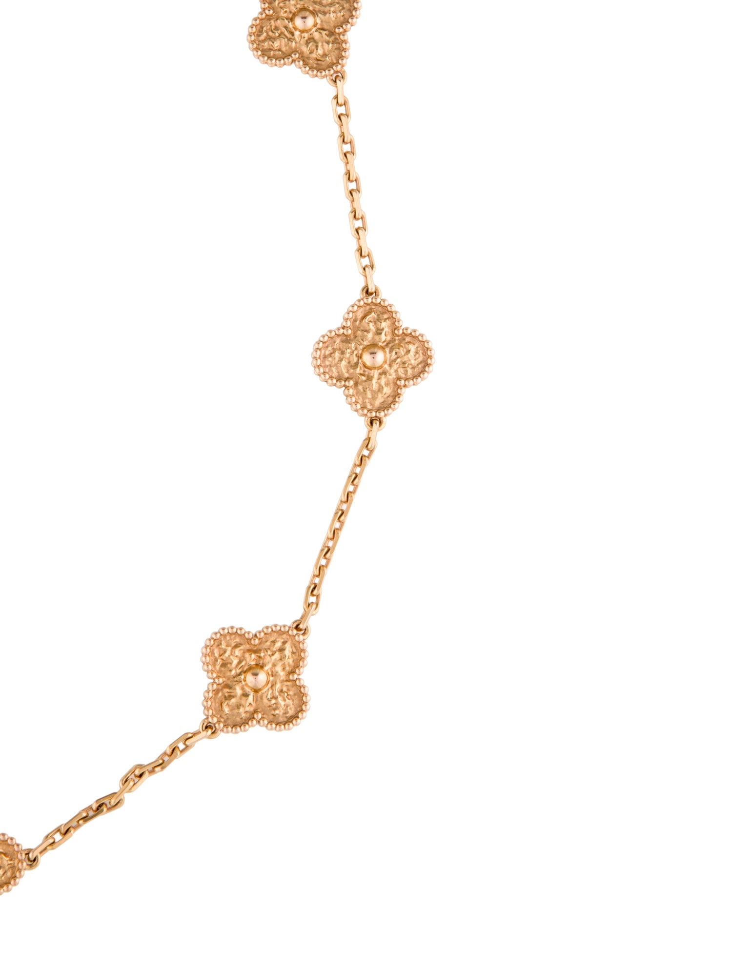 Van Cleef & Arpels Vintage Alhambra Necklace, 10 Motif