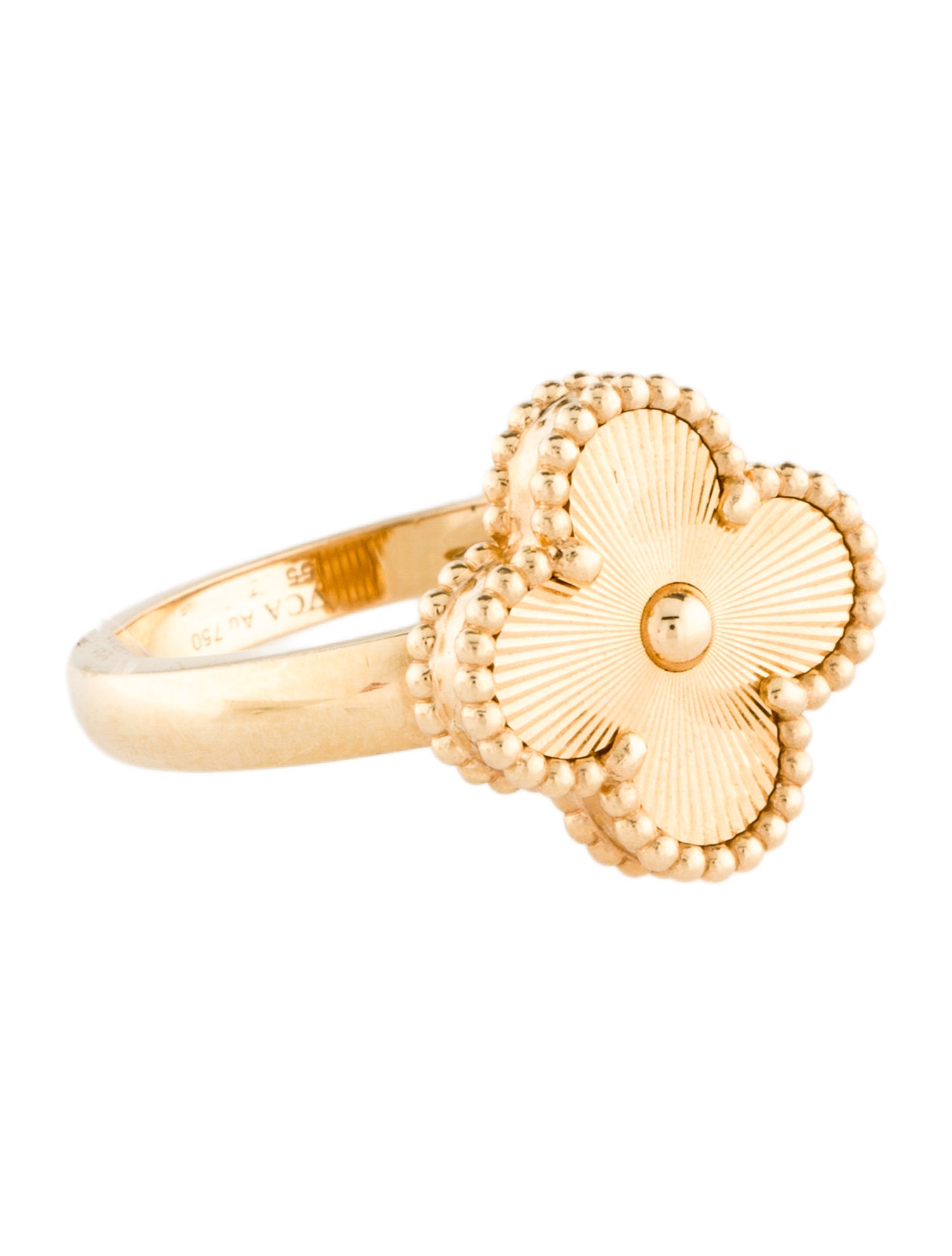 Van Cleef & Arpels Vintage Alhambra Guilloche Ring