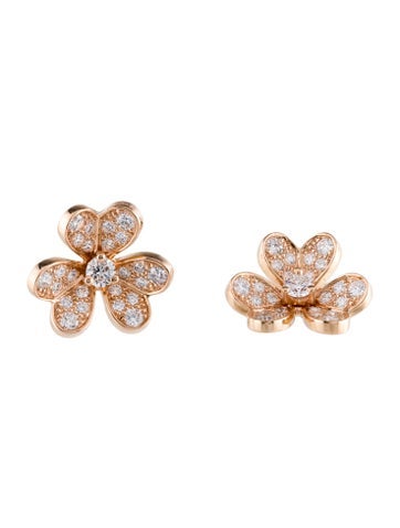 Van Cleef & Arpels Frivole Earrings, Mini Model