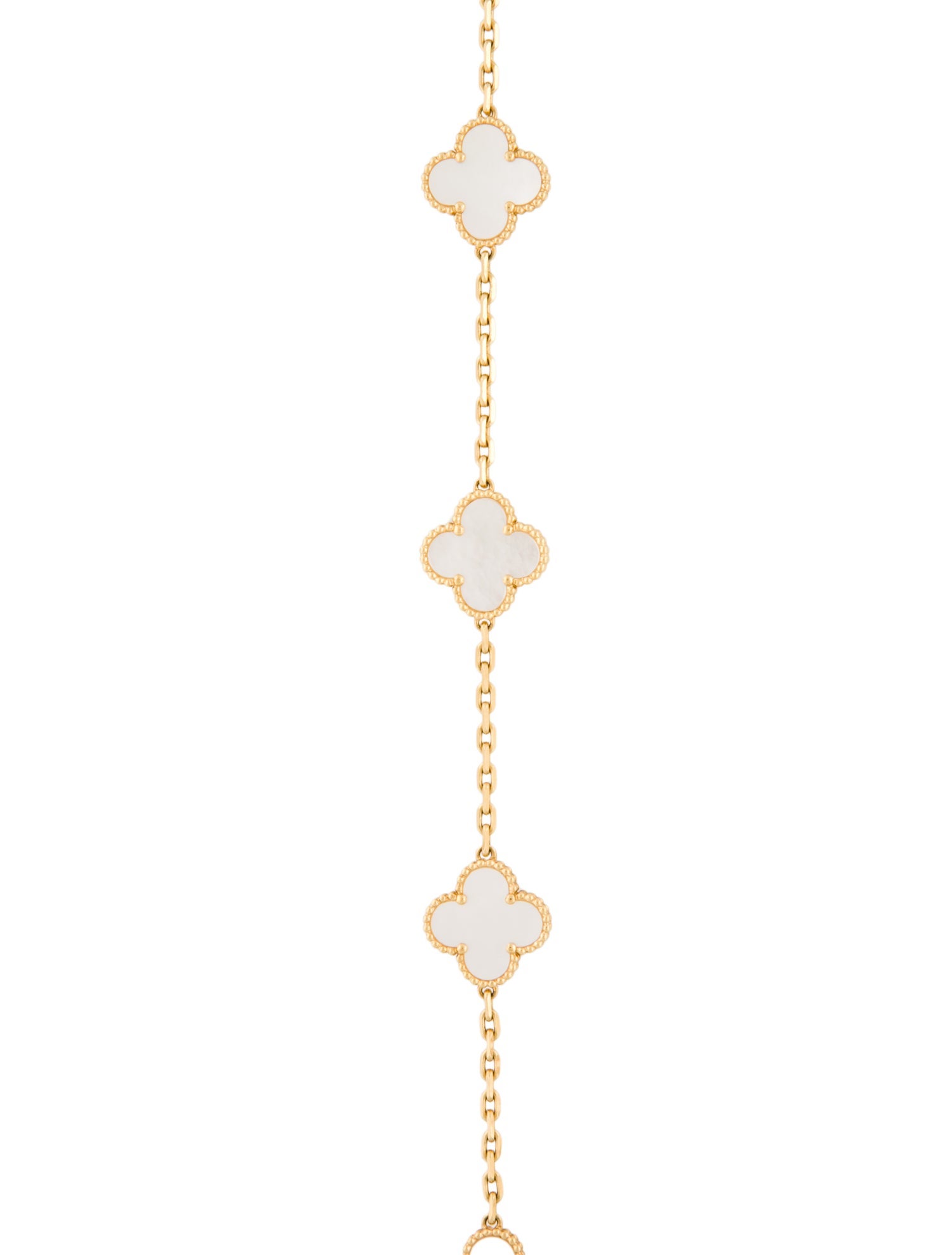 Van Cleef & Arpels Vintage Alhambra Long Necklace, 20 Motifs