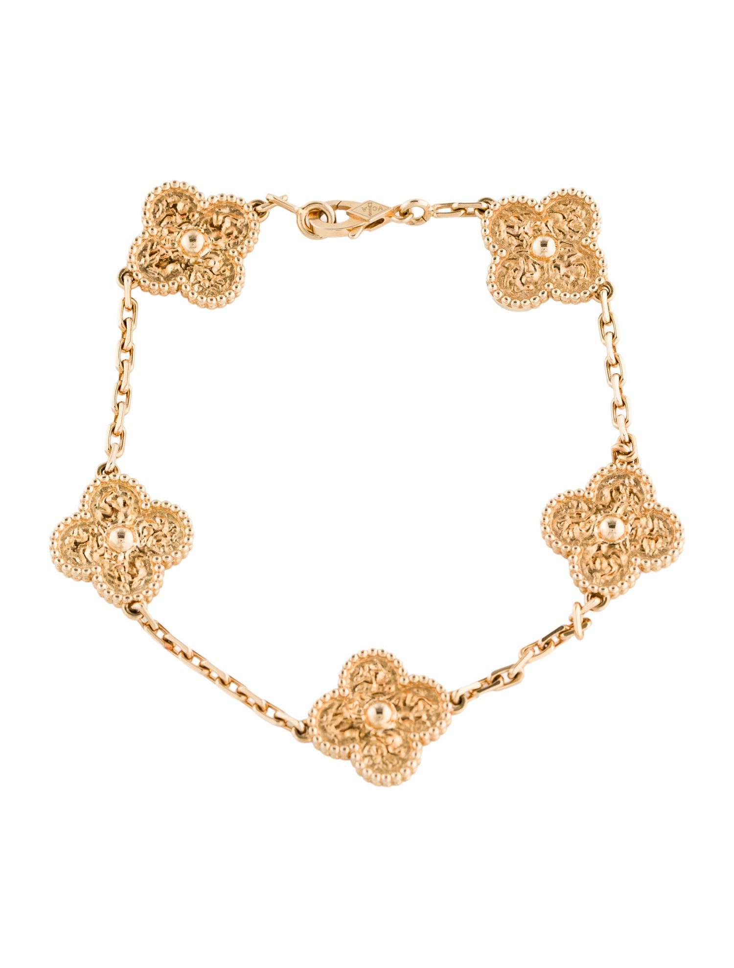 Van Cleef & Arpels Vintage Alhambra Bracelet, 5 Motifs