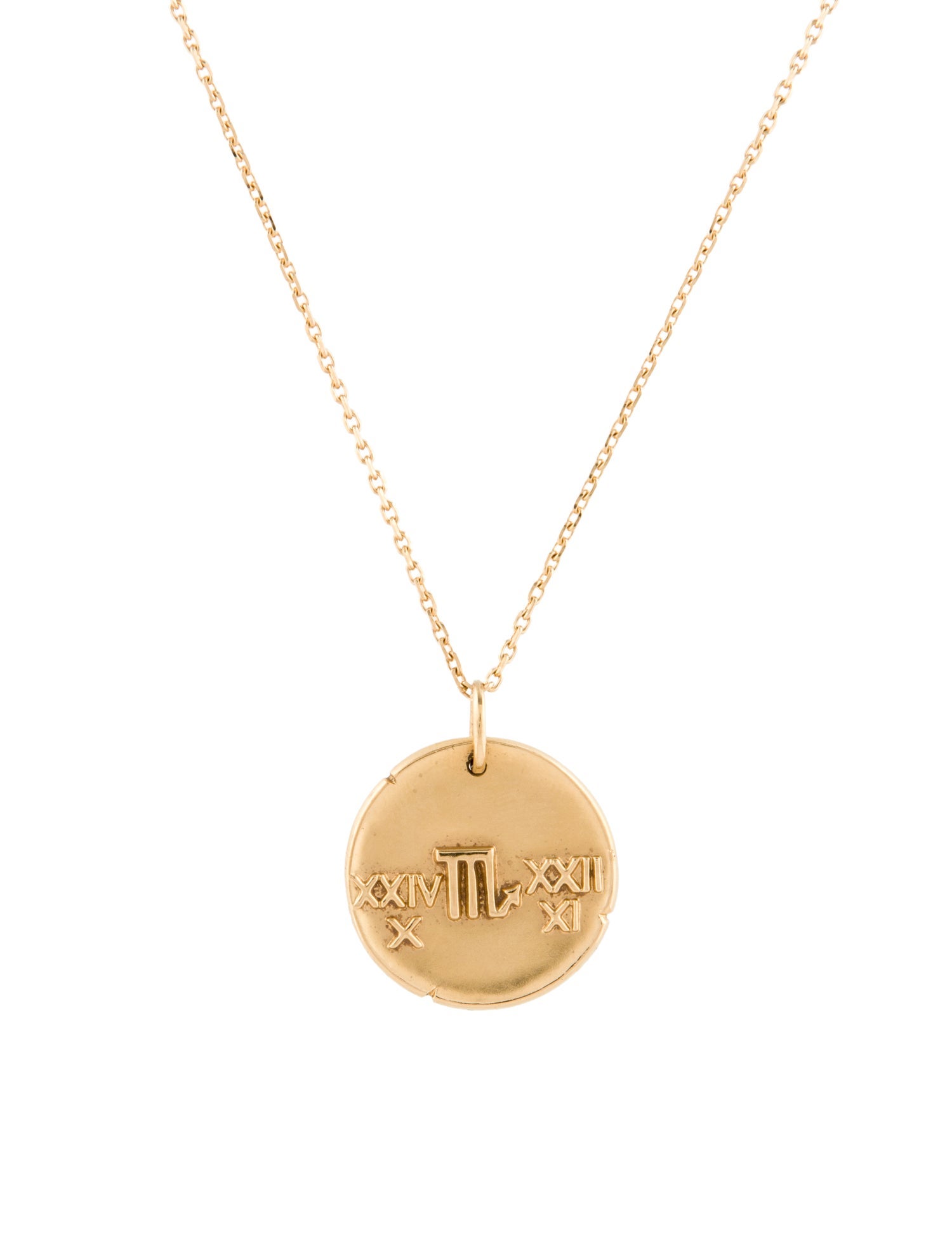 Van Cleef & Arpels Zodiaque Medal Scorpii Pendant Necklace