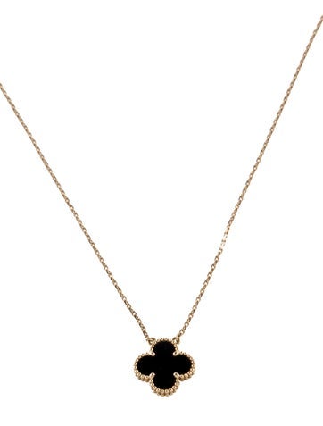 Pre-owned Van Cleef & Arpels Vintage Alhambra Pendant Necklace, 16.75" In Multi