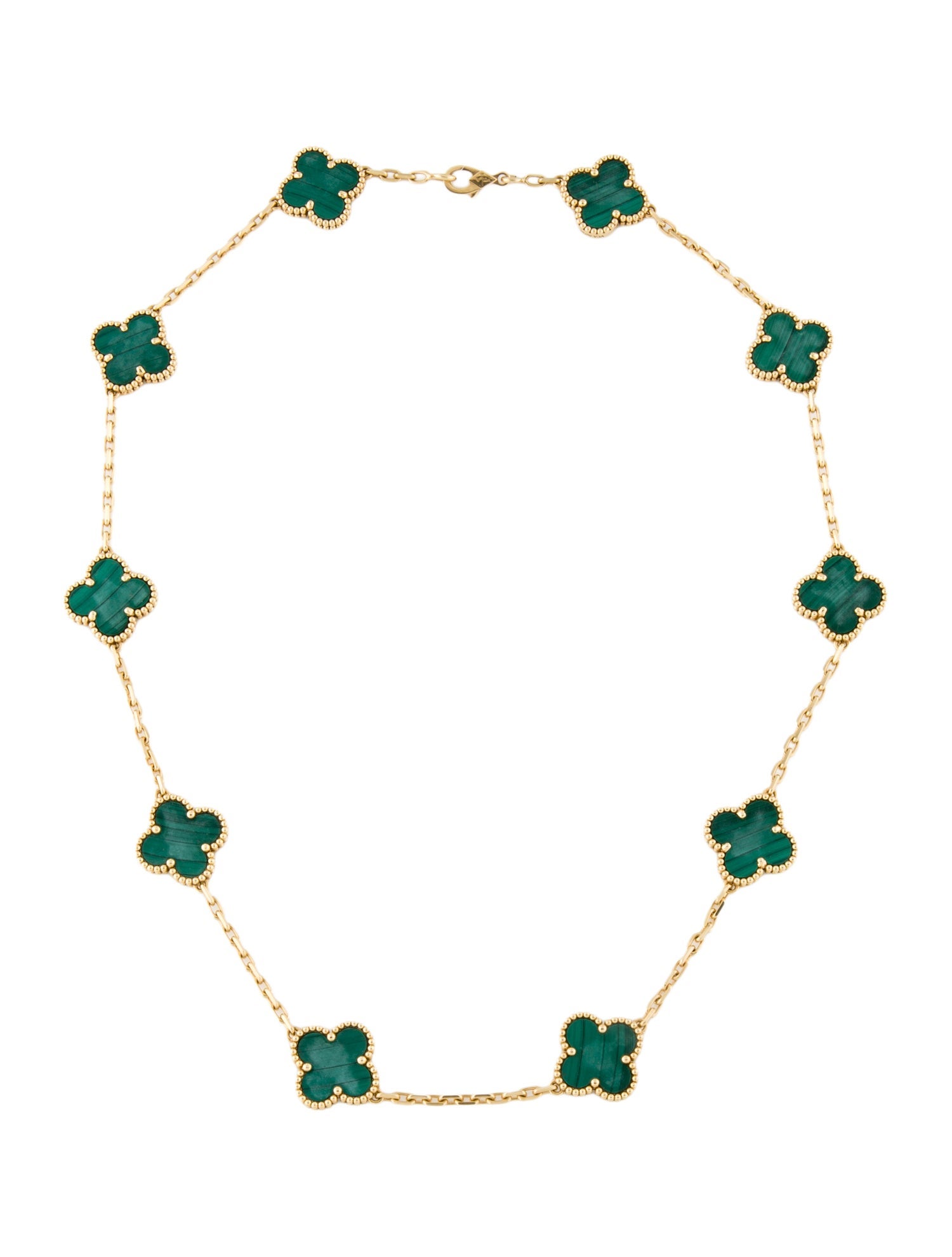 Van Cleef & Arpels Vintage Alhambra 10 Motif Necklace