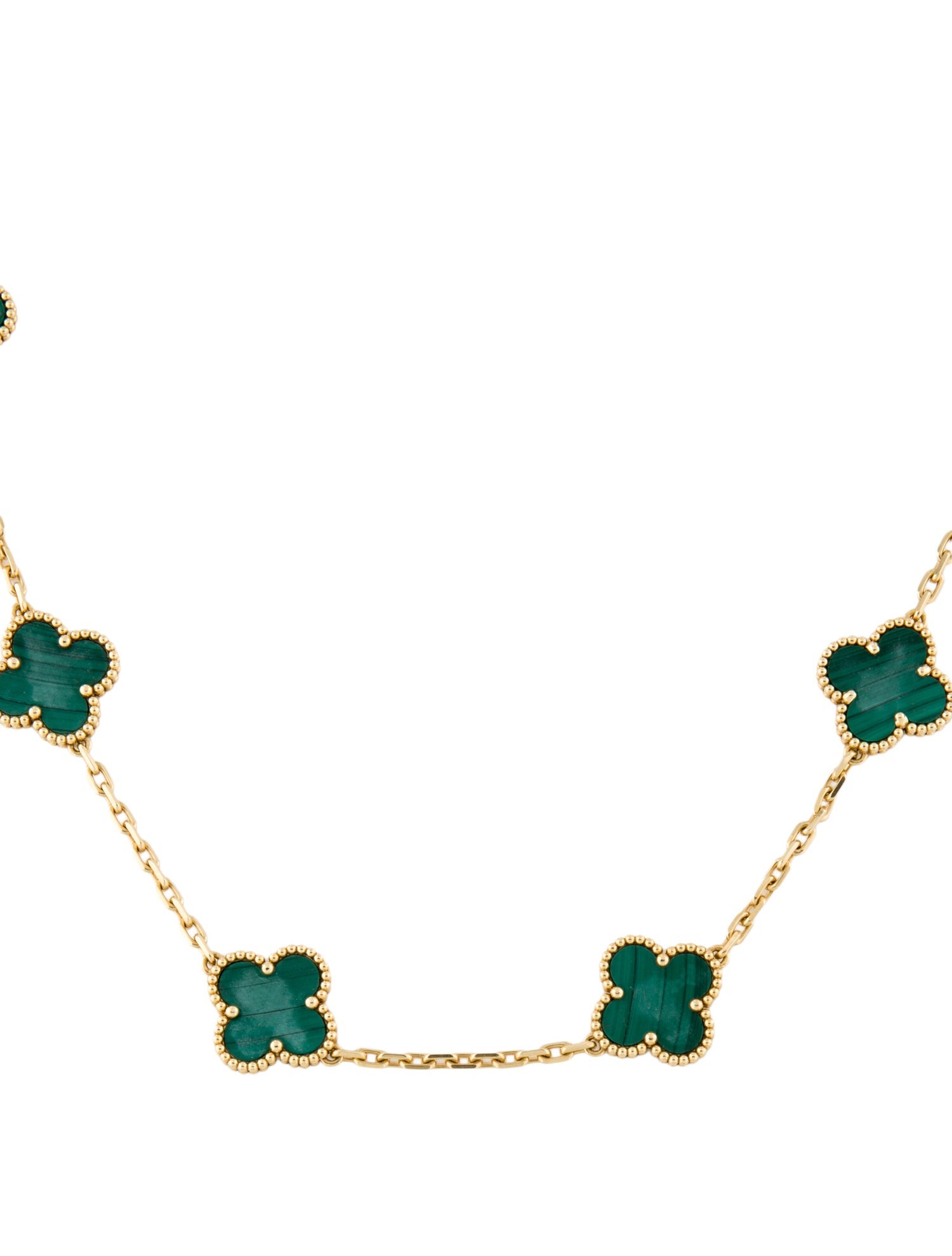 Van Cleef & Arpels Vintage Alhambra 10 Motif Necklace
