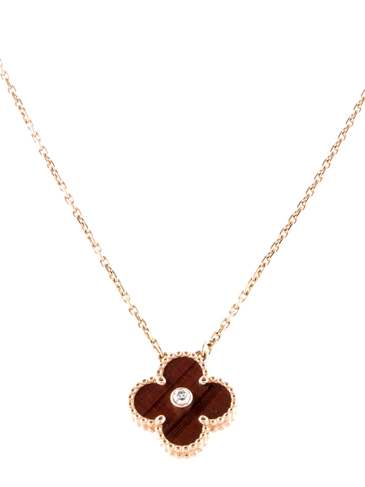 Van Cleef & Arpels 2017 Holiday Limited Edition Vintage Bull's Eye Alhambra Necklace