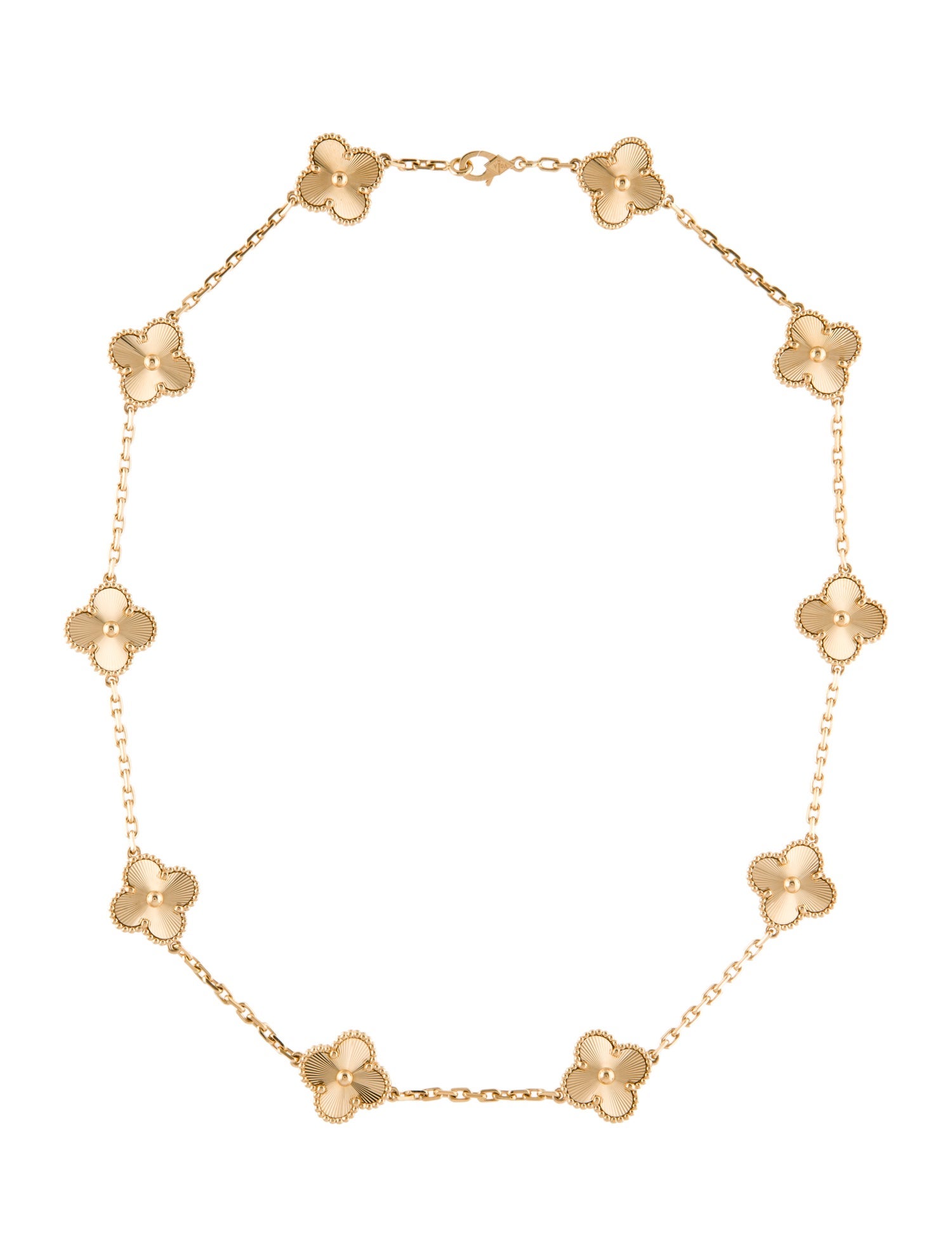 Van Cleef & Arpels Vintage Alhambra Necklace, 10 Motifs