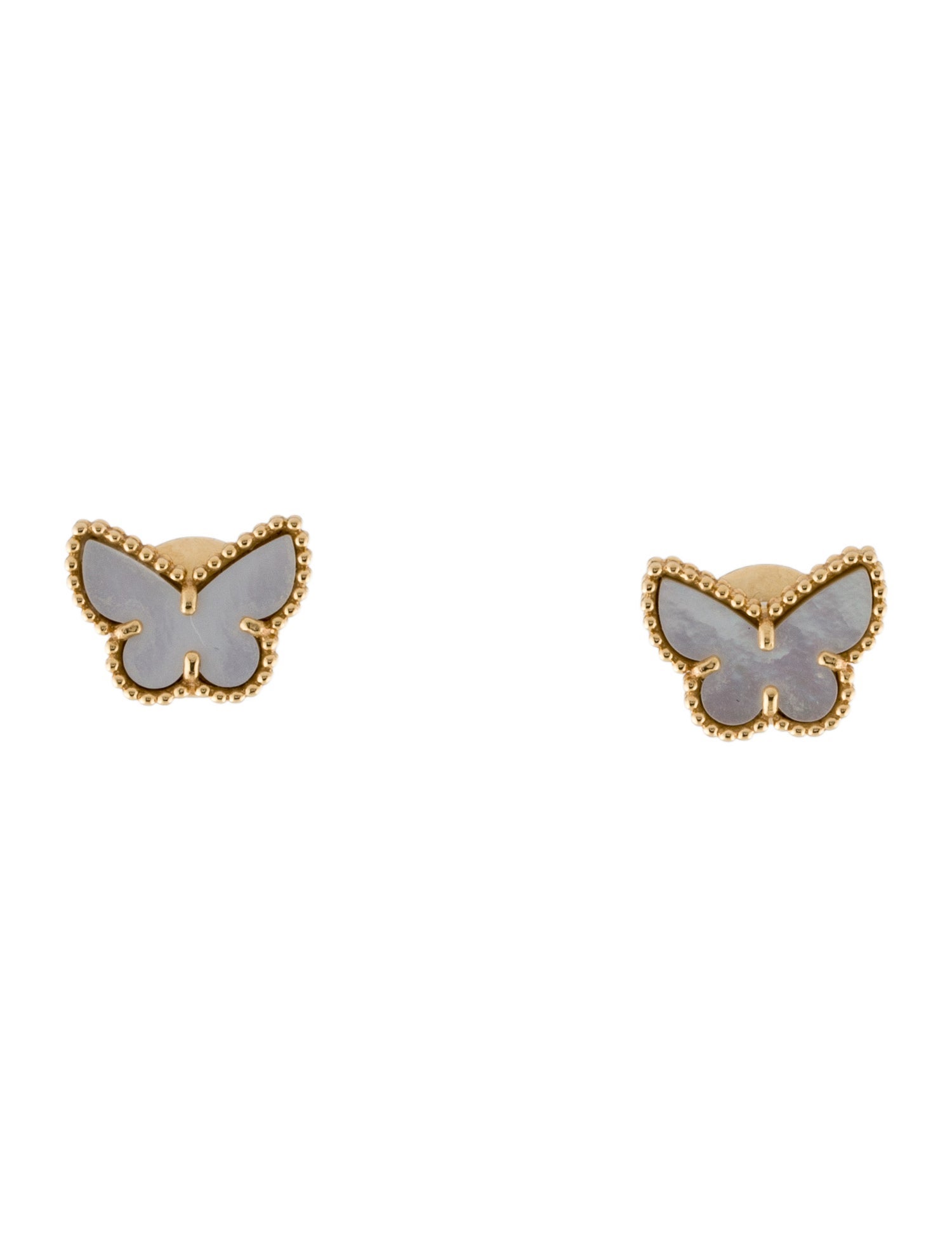 Van Cleef & Arpels Mother of Pearl Sweet Butterflies Earstuds