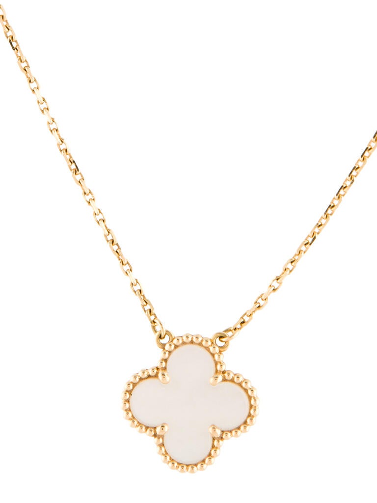 Van Cleef & Arpels Mother of Pearl Vintage Alhambra Necklace