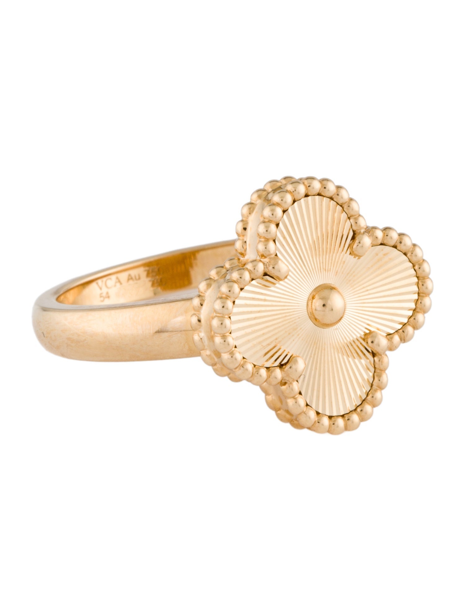 Van Cleef & Arpels Vintage Alhambra Guilloché Ring