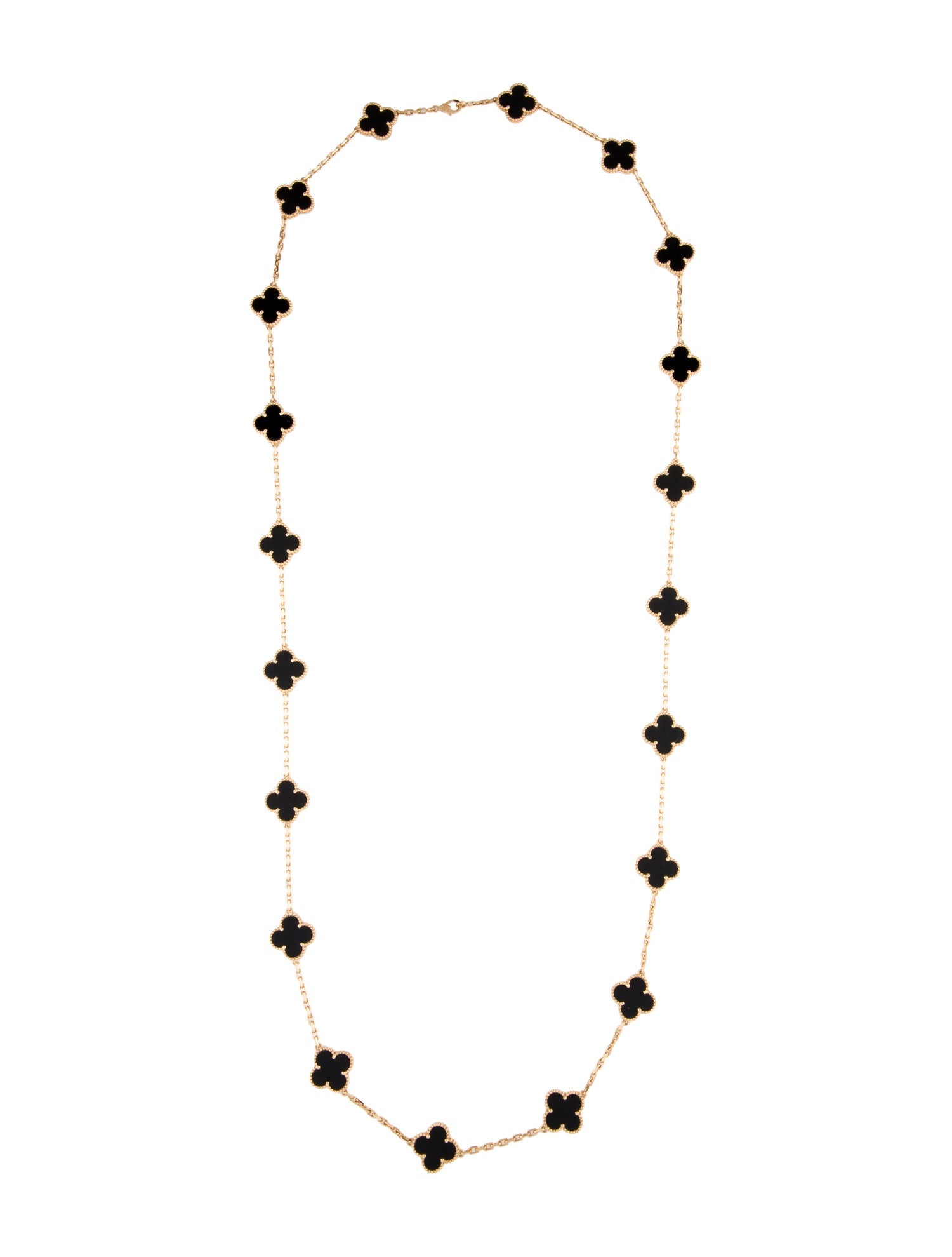 Van Cleef & Arpels Vintage Alhambra Long Necklace, 20 Motifs