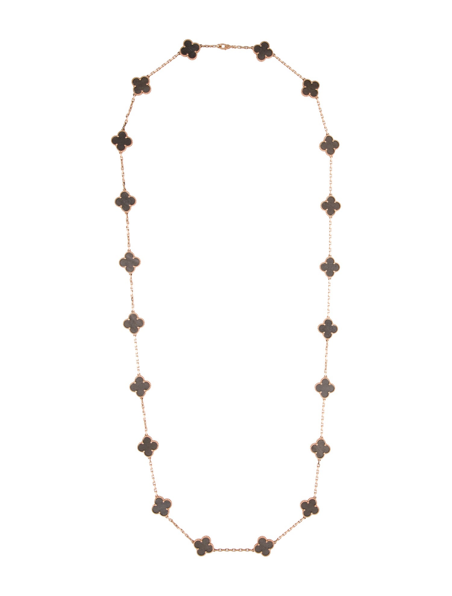 Van Cleef & Arpels 2023 Limited Edition Vintage Alhambra Long Necklace, 20 Motifs