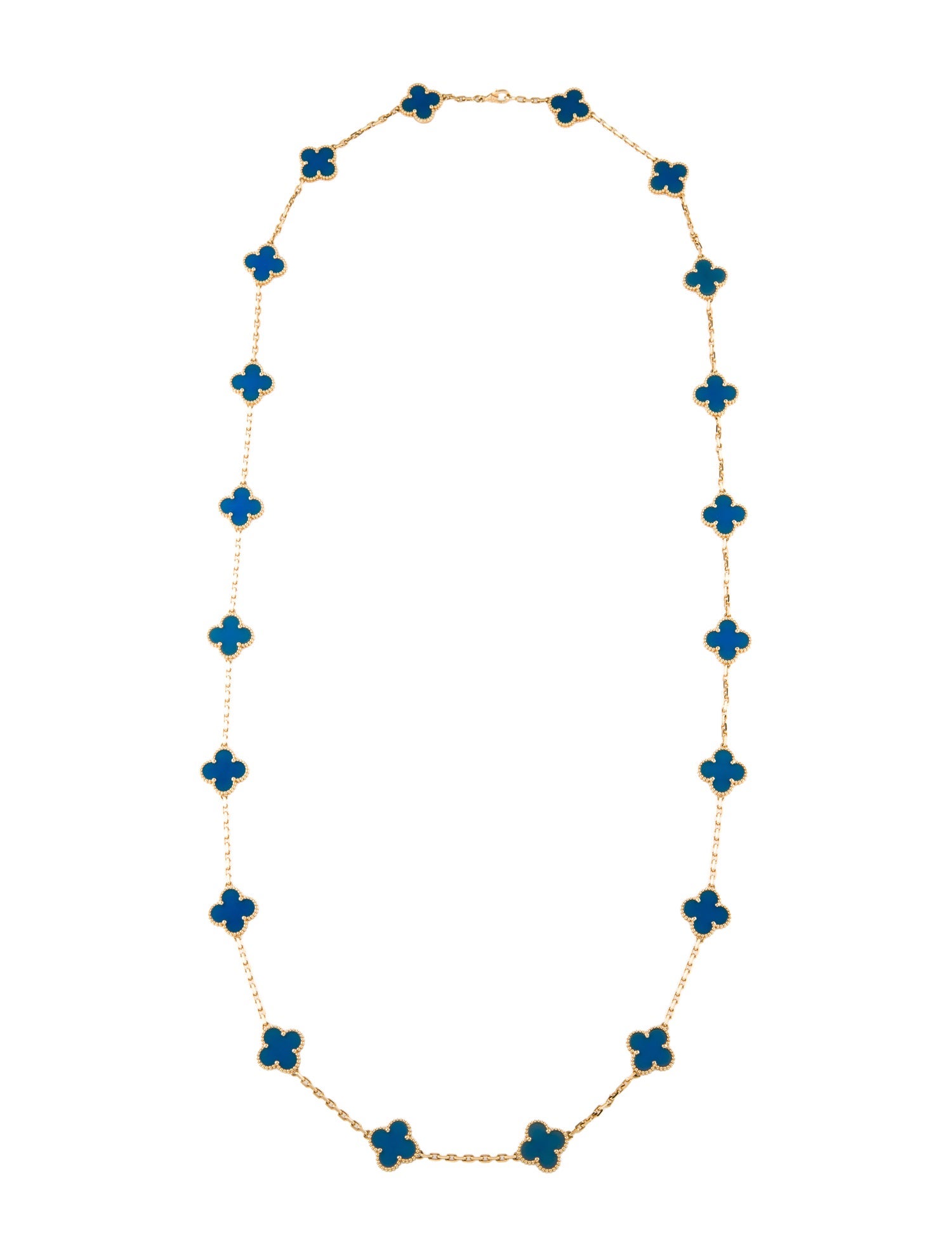 Van Cleef & Arpels Vintage Alhambra Long Necklace, 20 Motifs