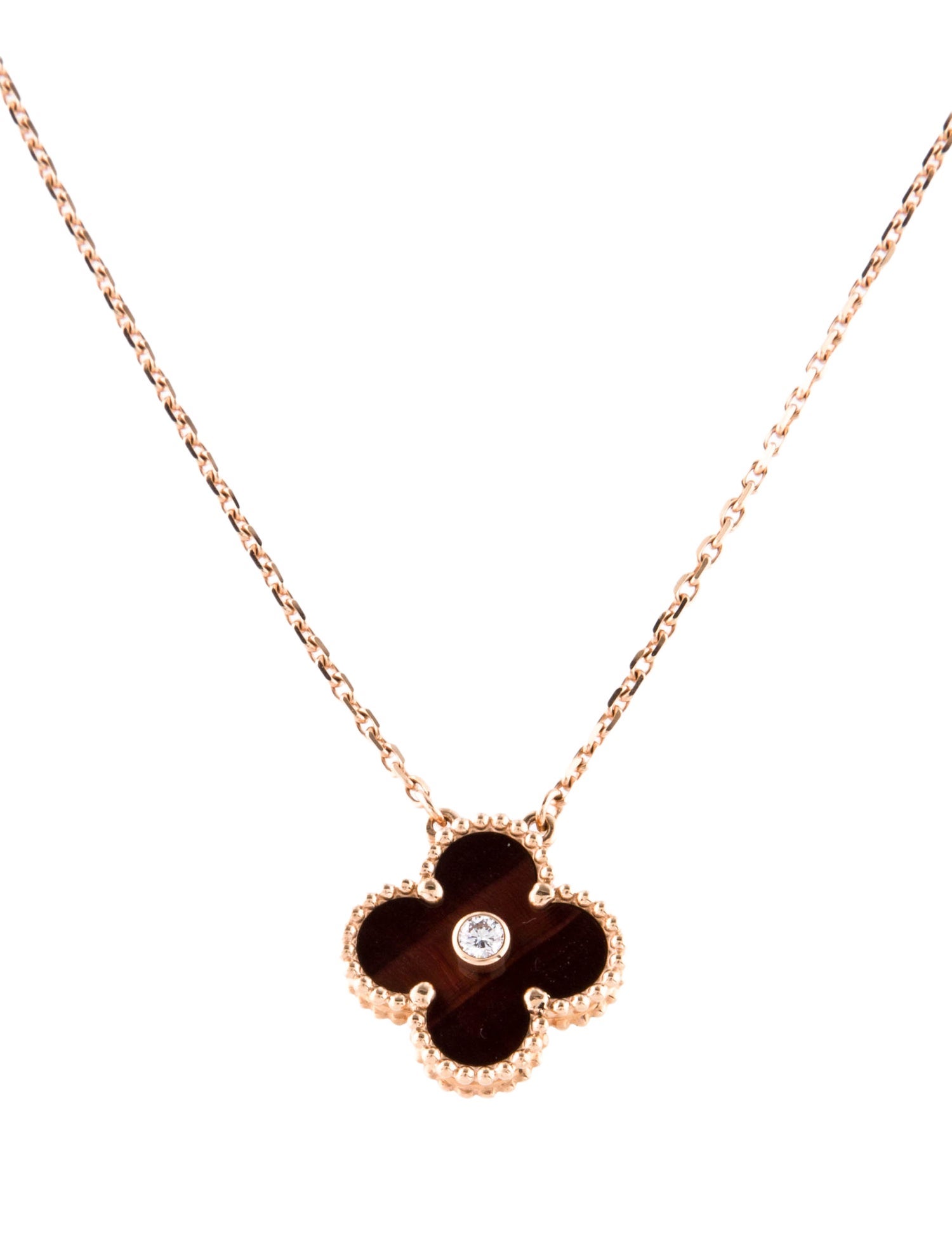 Van Cleef & Arpels 2017 Holiday Limited Edition Vintage Bull's Eye Alhambra Necklace