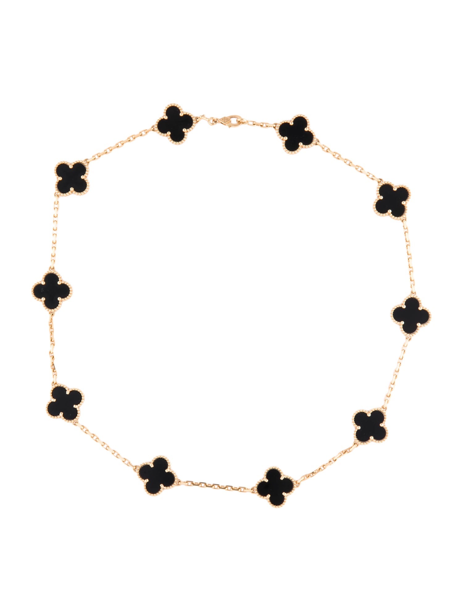 Van Cleef & Arpels Vintage Alhambra Necklace, 10 Motif