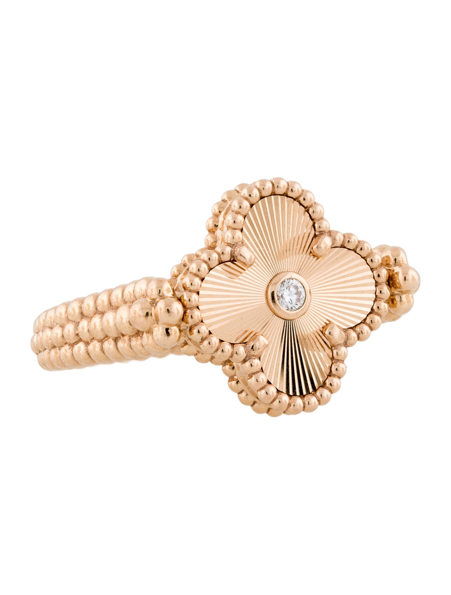 Van Cleef & Arpels Vintage Alhambra Reversible Ring